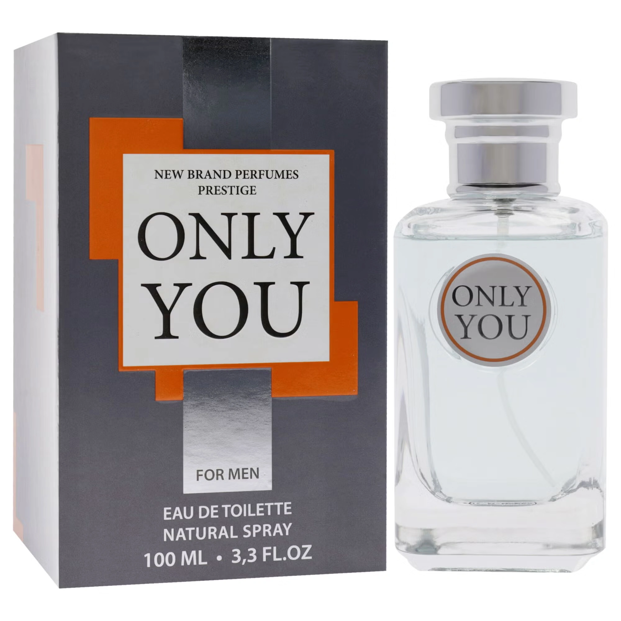 Only You by New Brand for Men - 3.3 oz EDT Spray