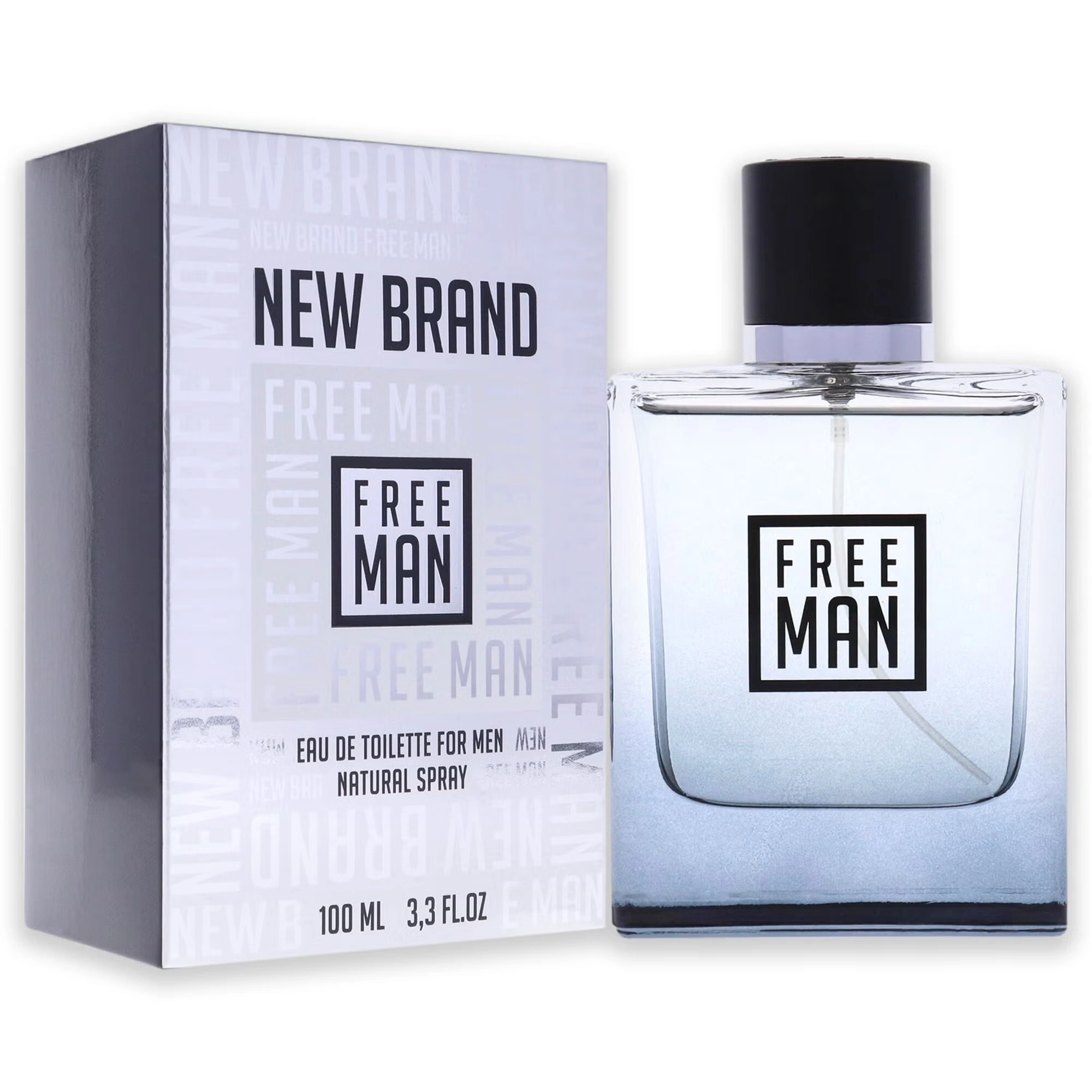Free Man by New Brand for Men - 3.3 oz EDT Spray