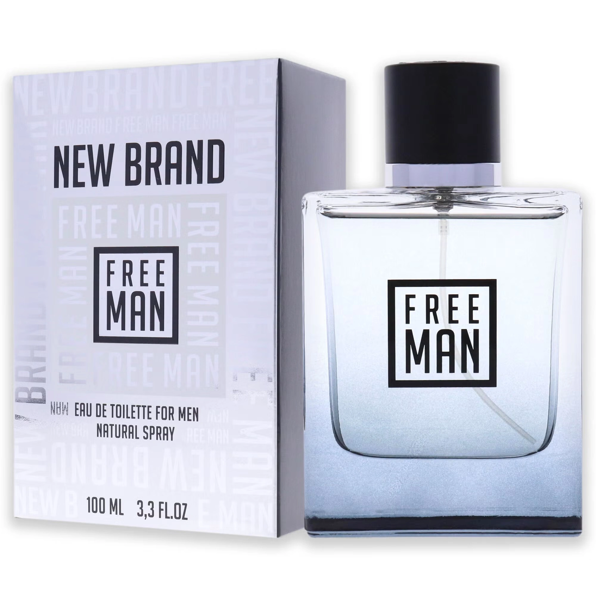 Free Man by New Brand for Men - 3.3 oz EDT Spray