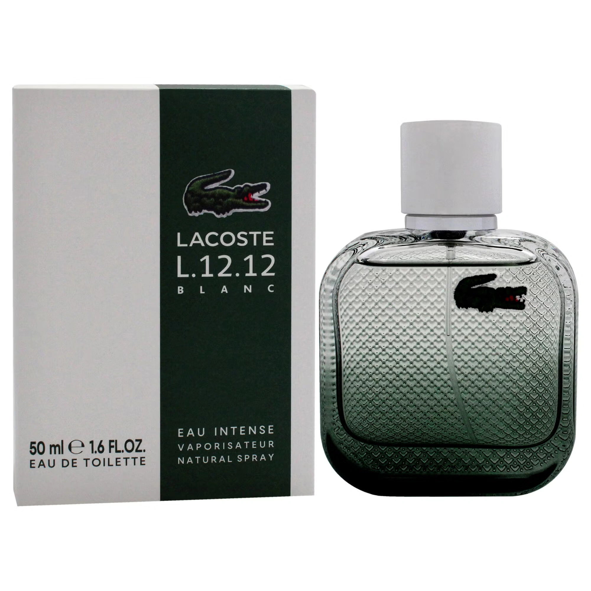 Lacoste Eau De L.12.12 Blanc Eau Intense by Lacoste for Men - 1.6 oz EDT Spray