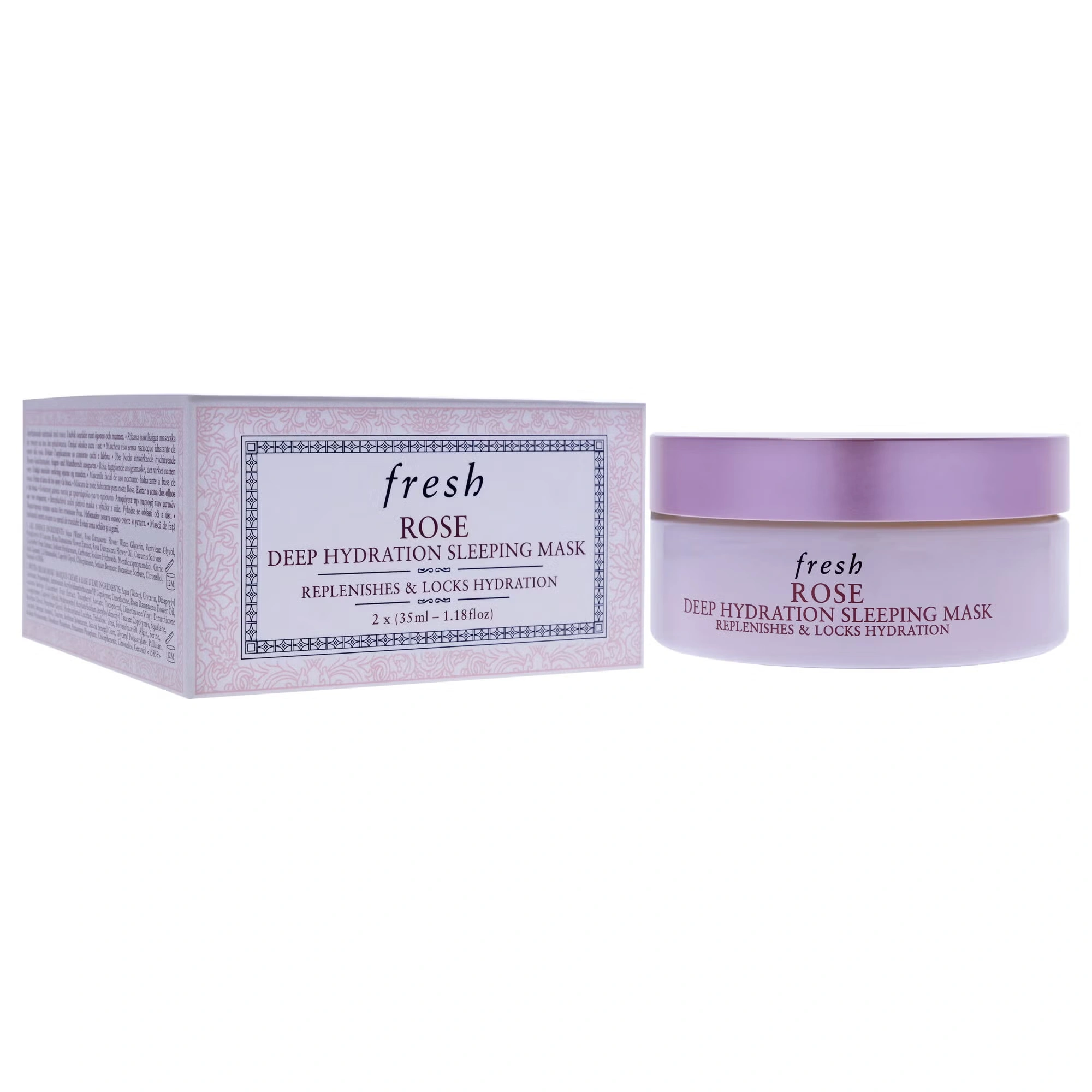 Rose Deep Hydration Sleeping Mask by Fresh for Women - 2.36 oz Mask