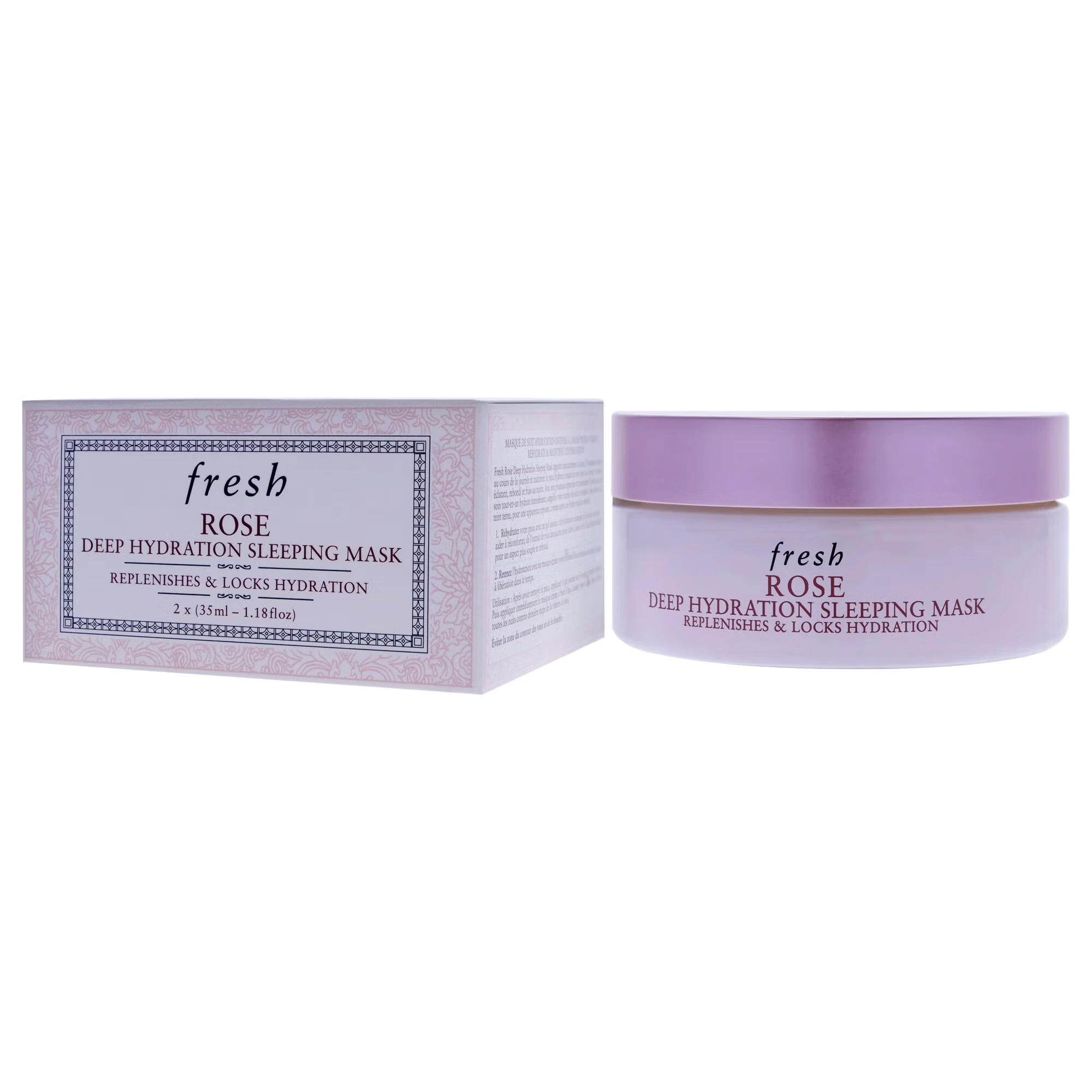 Rose Deep Hydration Sleeping Mask by Fresh for Women - 2.36 oz Mask