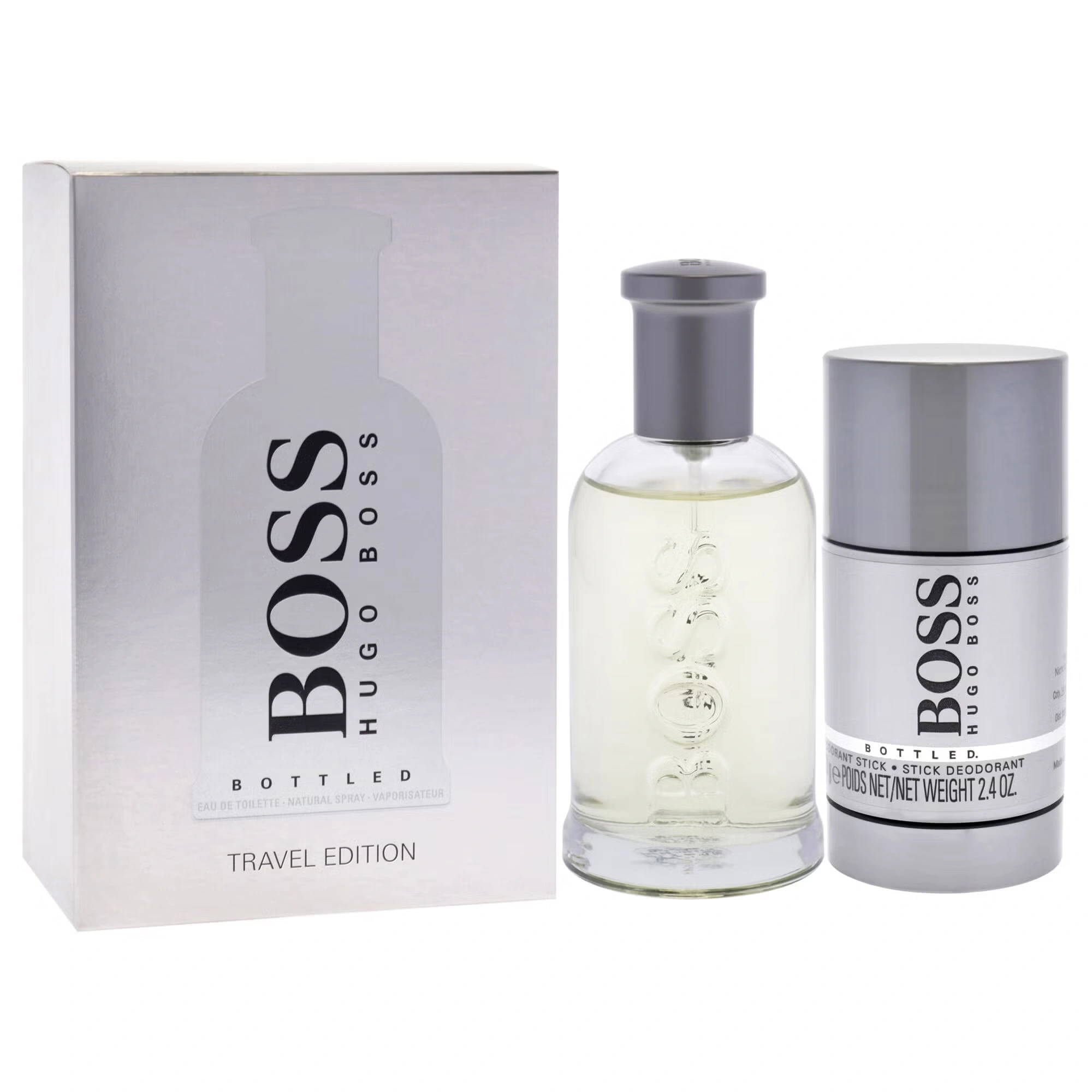 Boss No. 6 by Hugo Boss for Men - 2 Pc Gift Set 3.3oz EDT Spray, 2.4oz Deodorant Stick