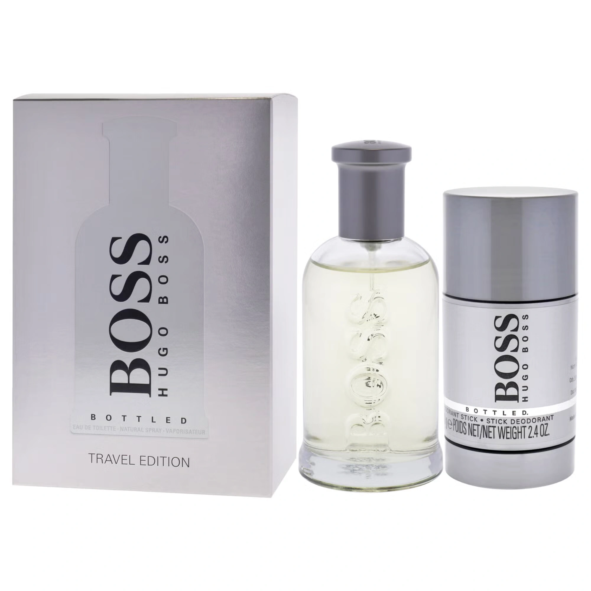Boss No. 6 by Hugo Boss for Men - 2 Pc Gift Set 3.3oz EDT Spray, 2.4oz Deodorant Stick