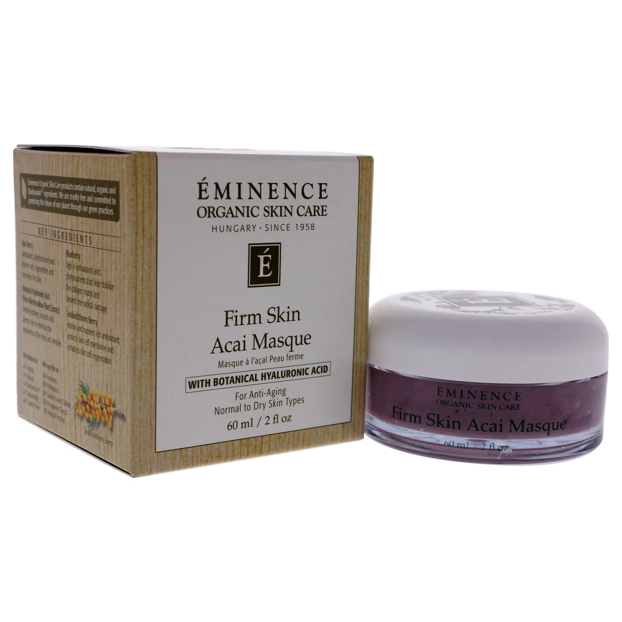 Firm Skin Acai Masque by Eminence for Unisex - 2 oz Mask