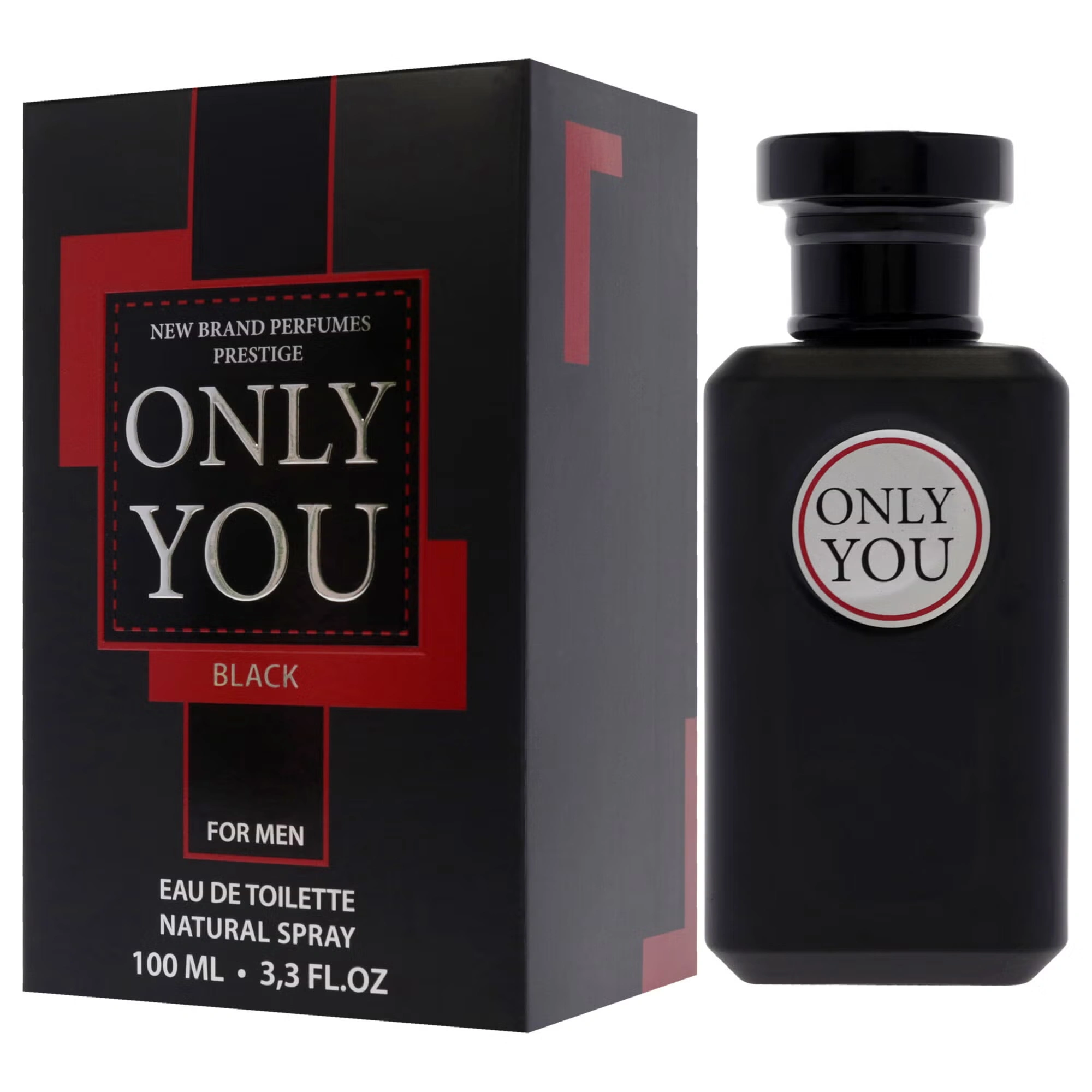 Only You Black by New Brand for Men - 3.3 oz EDT Spray 8 Only You Black by New Brand for Men - 3.3 oz EDT Spray