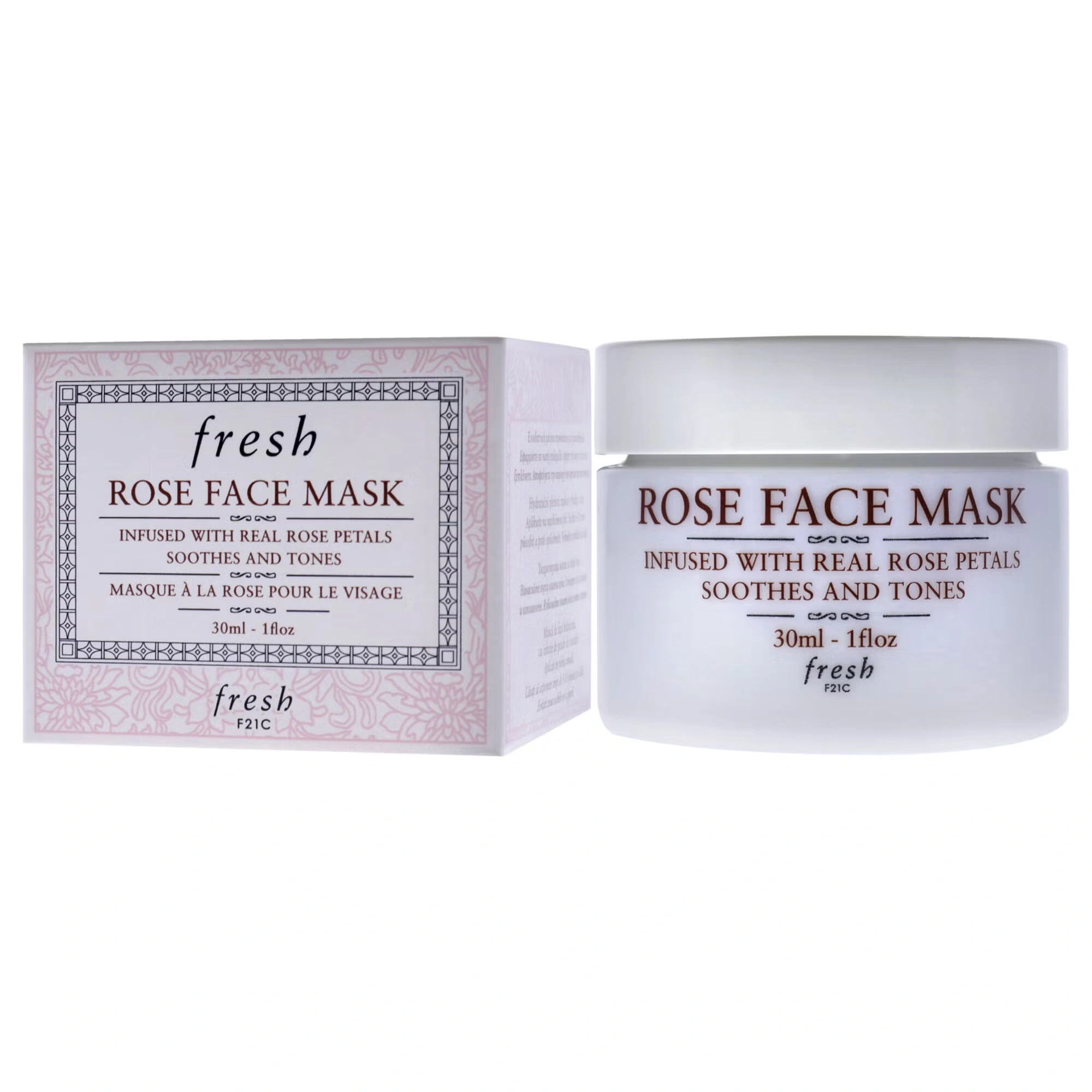 Rose Face Mask by Fresh for Women - 1 oz Mask