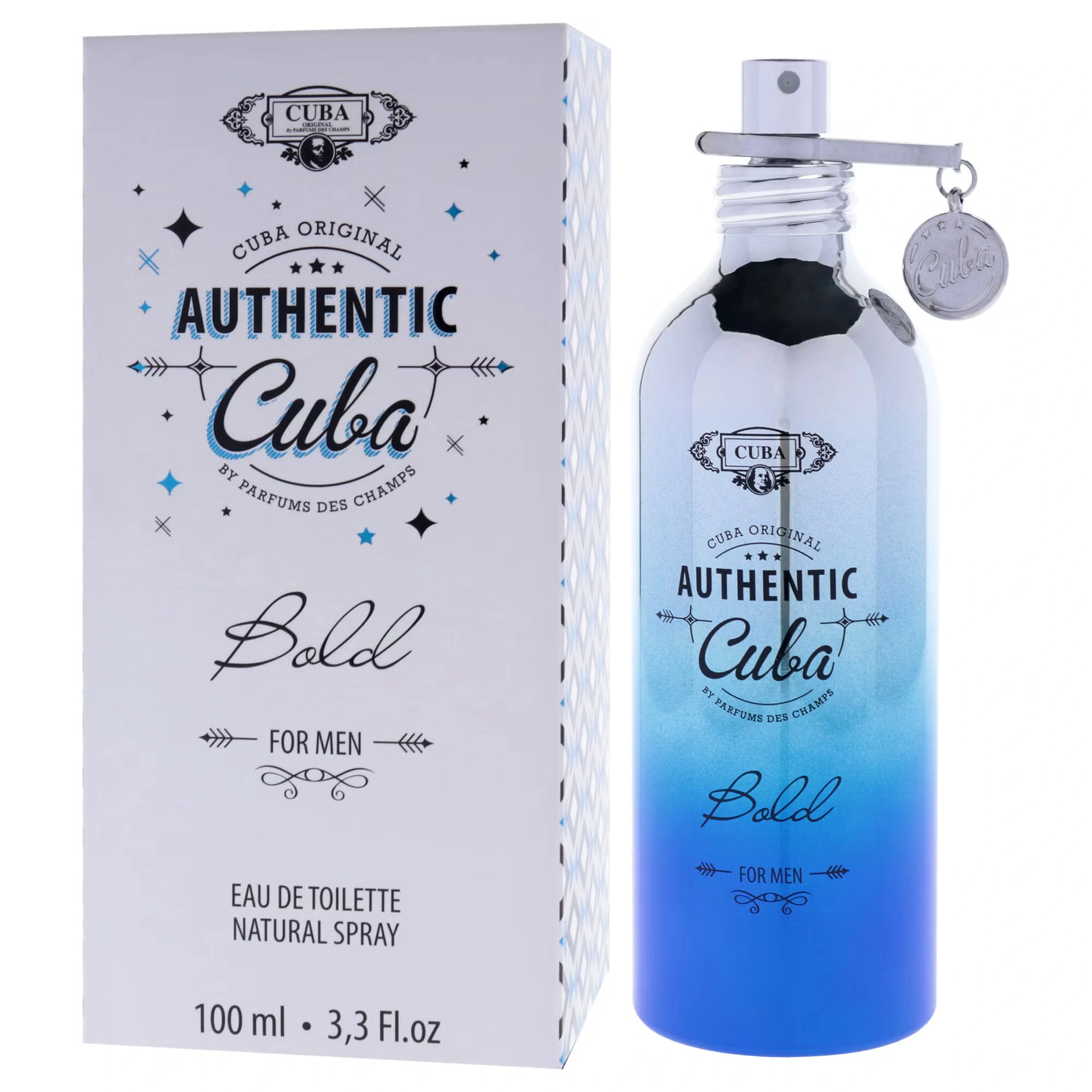 Cuba Authentic Bold by Cuba for Men - 3.3 oz EDT Spray
