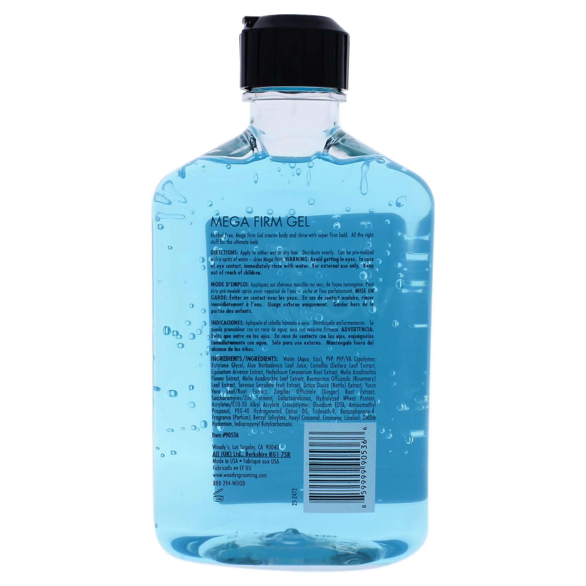 Mega Firm Gel by Woodys for Men - 12 oz Gel