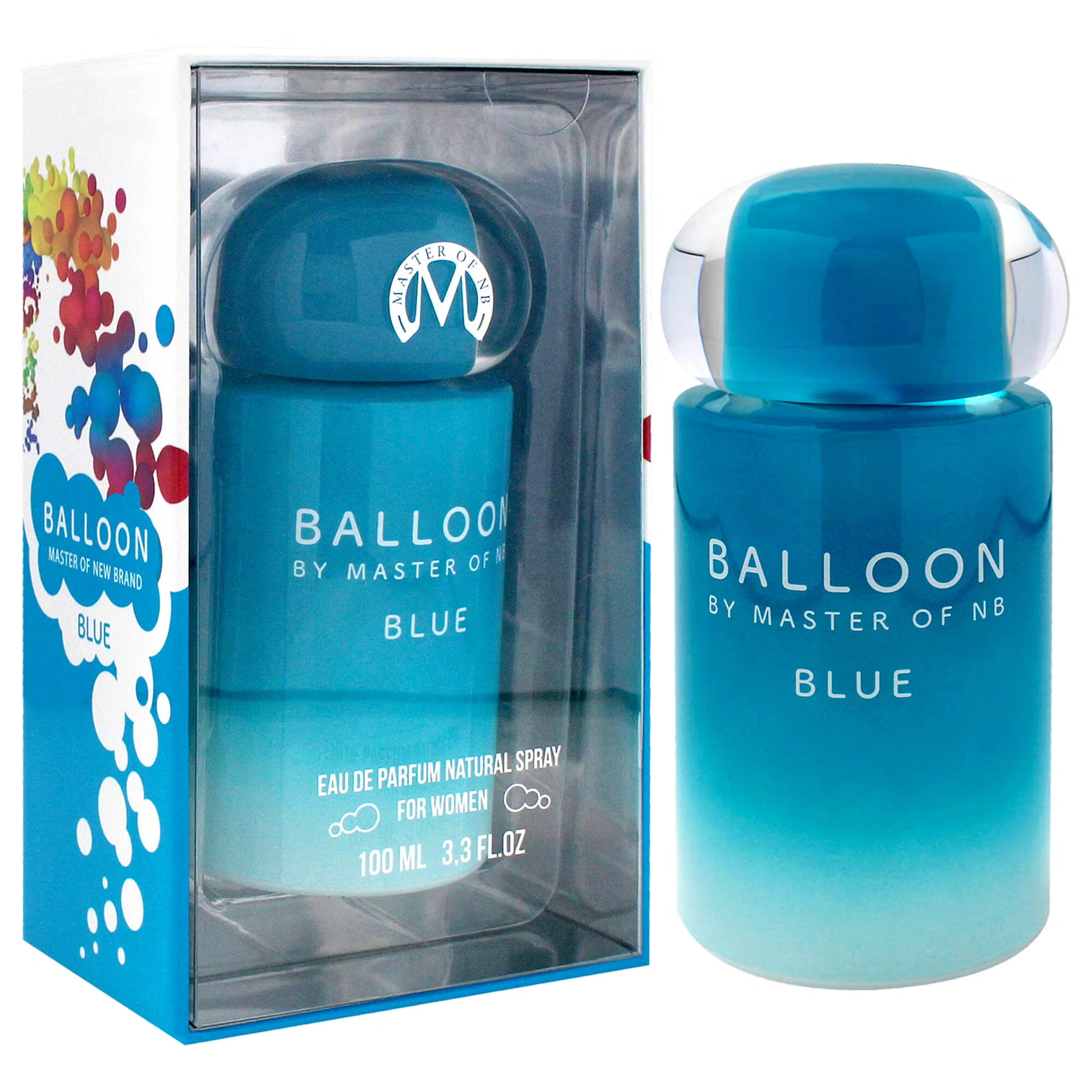 Master Balloon Blue by New Brand for Women - 3.3 oz EDP Spray