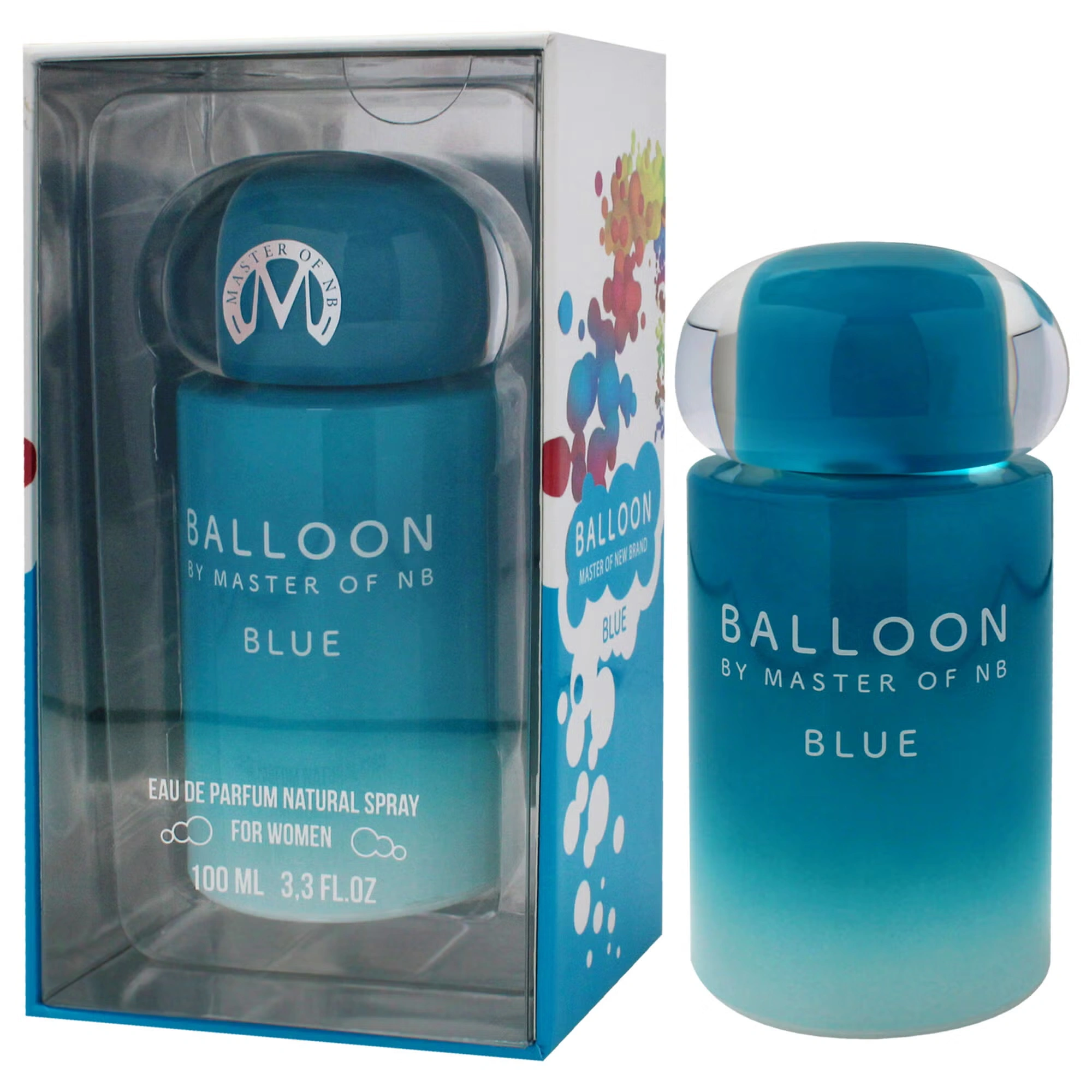 Master Balloon Blue by New Brand for Women - 3.3 oz EDP Spray