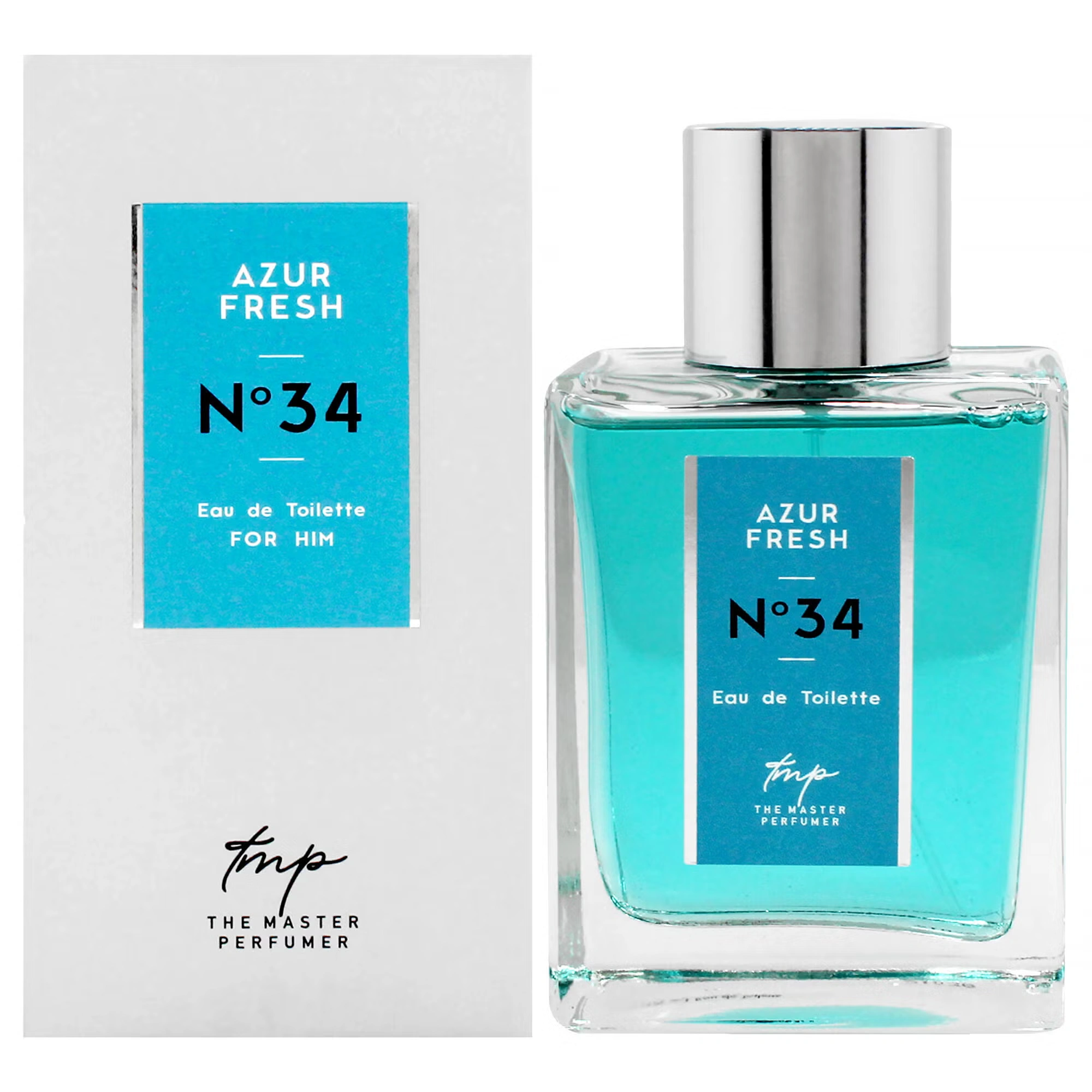Azur Fresh N34 by The Master Perfumer for Men - 3.4 oz EDT Spray