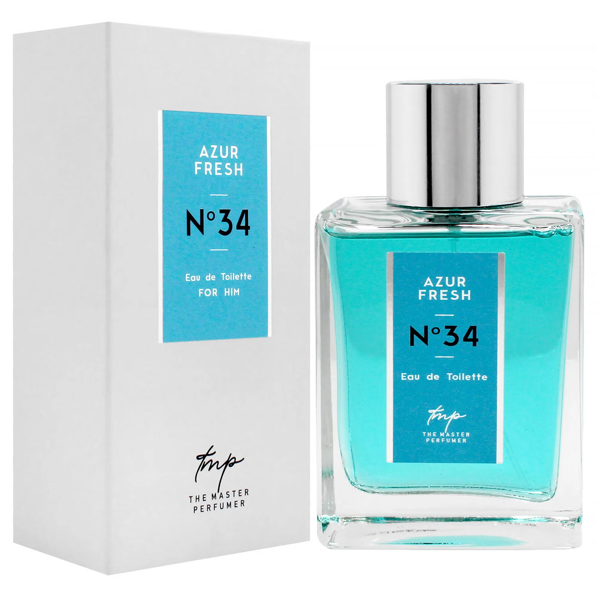Azur Fresh N34 by The Master Perfumer for Men - 3.4 oz EDT Spray