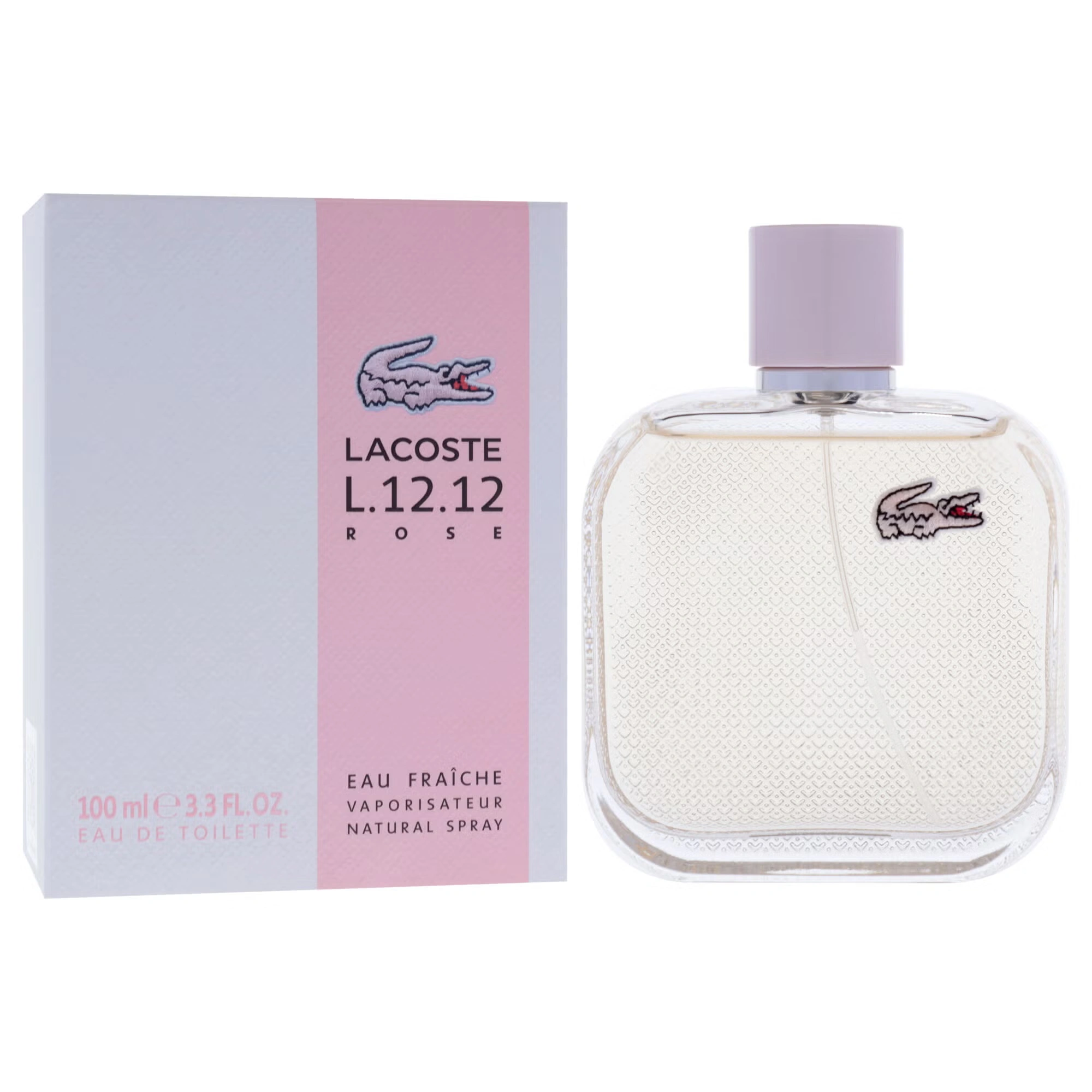Lacoste Eau De L.12.12 Rose Eau Fraiche by Lacoste for Women - 3.3 oz EDT Spray
