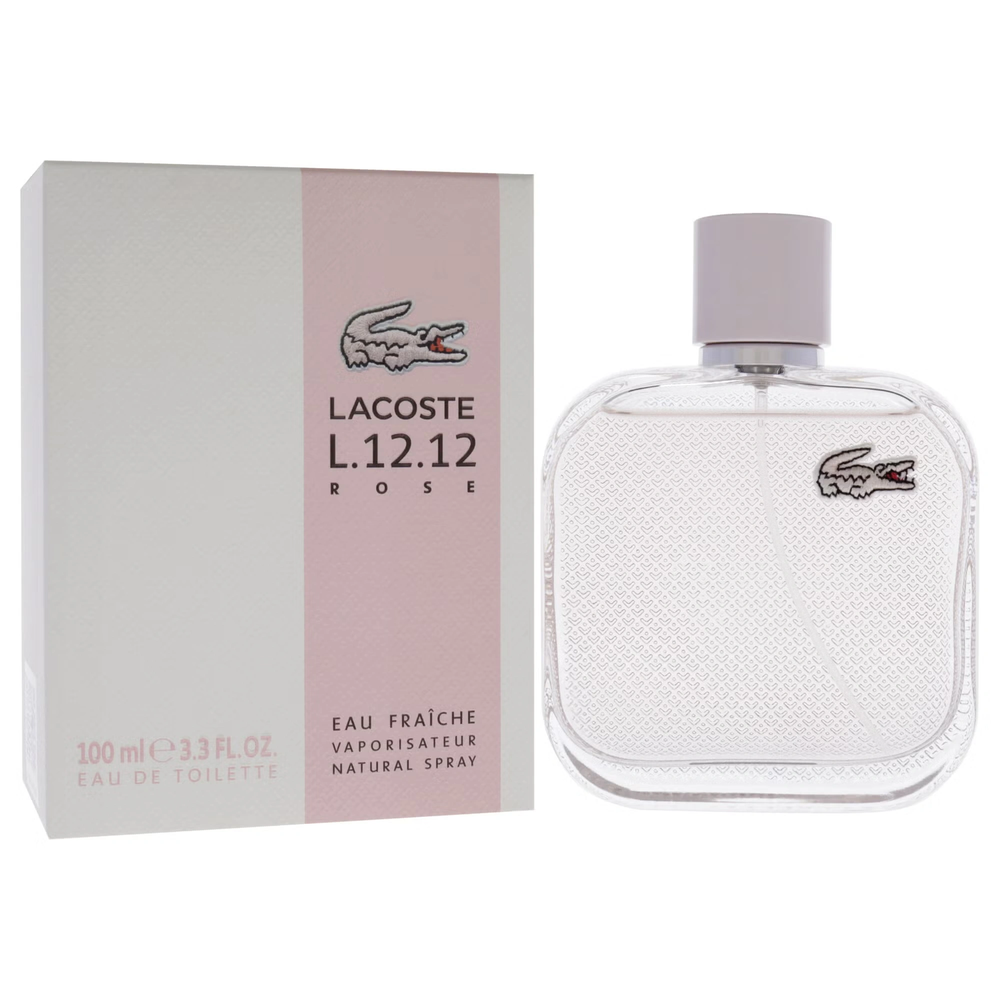 Lacoste Eau De L.12.12 Rose Eau Fraiche by Lacoste for Women - 3.3 oz EDT Spray