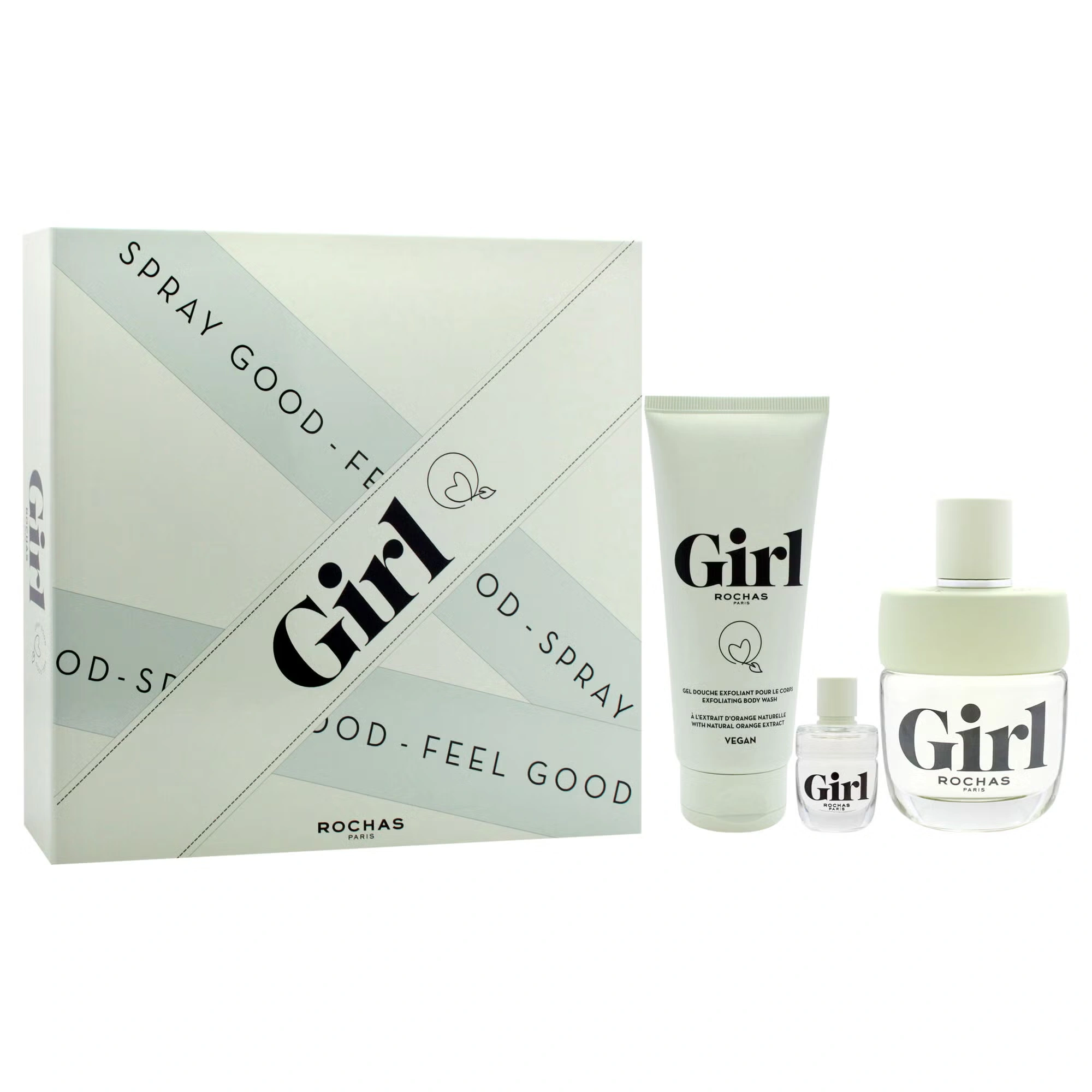 Rochas Girl by Rochas for Women - 3 Pc Gift Set 3.3oz EDT Spray, 3.3oz Body Wash, 0.15oz EDT Spray