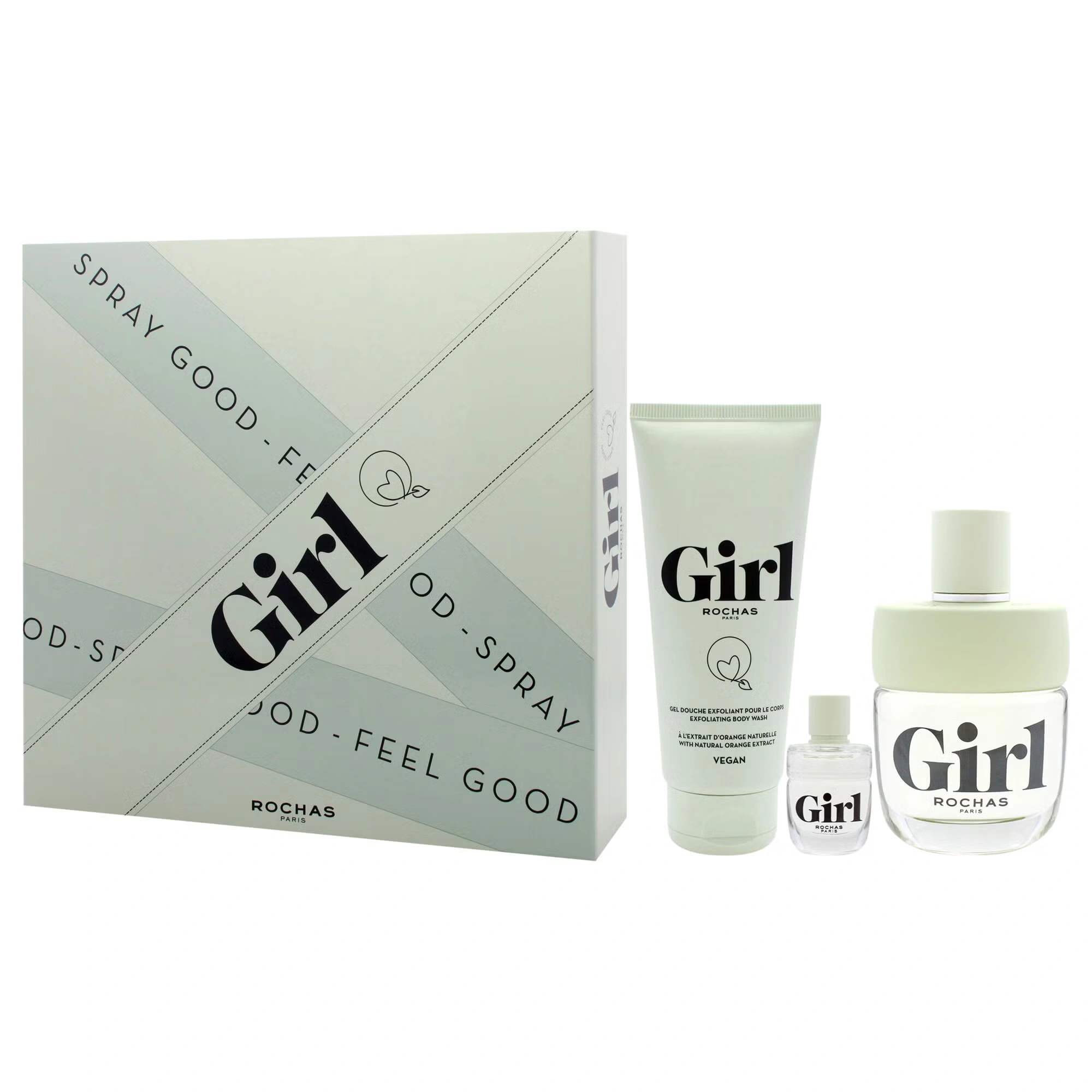 Rochas Girl by Rochas for Women - 3 Pc Gift Set 3.3oz EDT Spray, 3.3oz Body Wash, 0.15oz EDT Spray