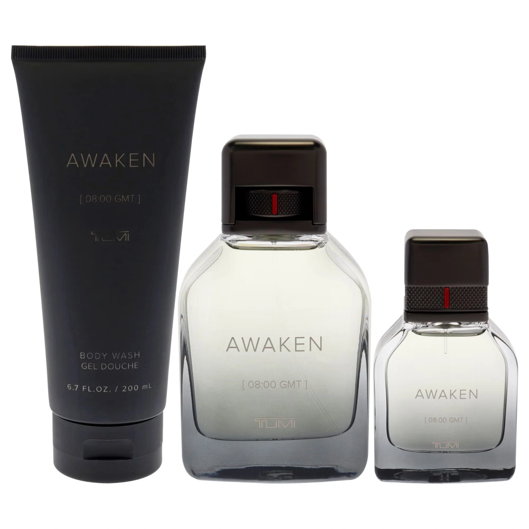 Awaken by Tumi for Men - 3 Pc Gift Set 3.4oz EDP Spray, 1oz EDP Spray, 6.7oz Body Wash