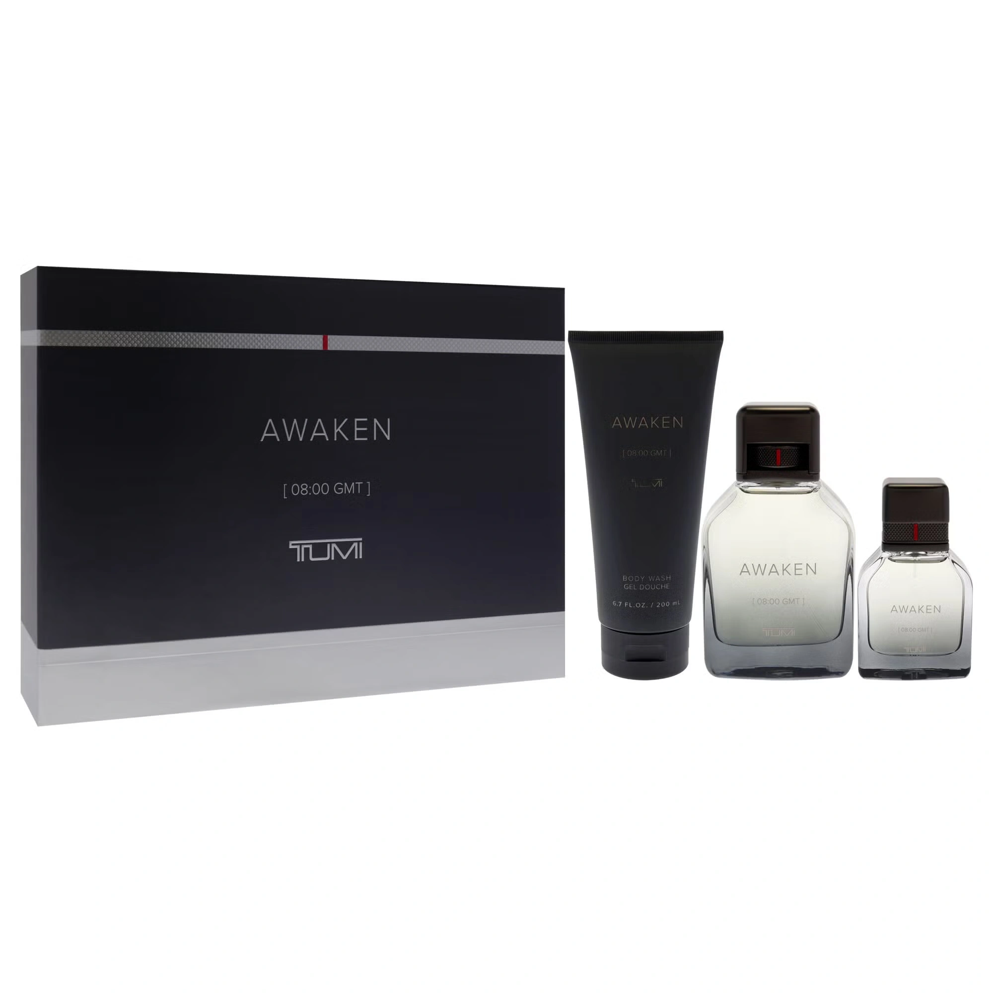 Awaken by Tumi for Men - 3 Pc Gift Set 3.4oz EDP Spray, 1oz EDP Spray, 6.7oz Body Wash