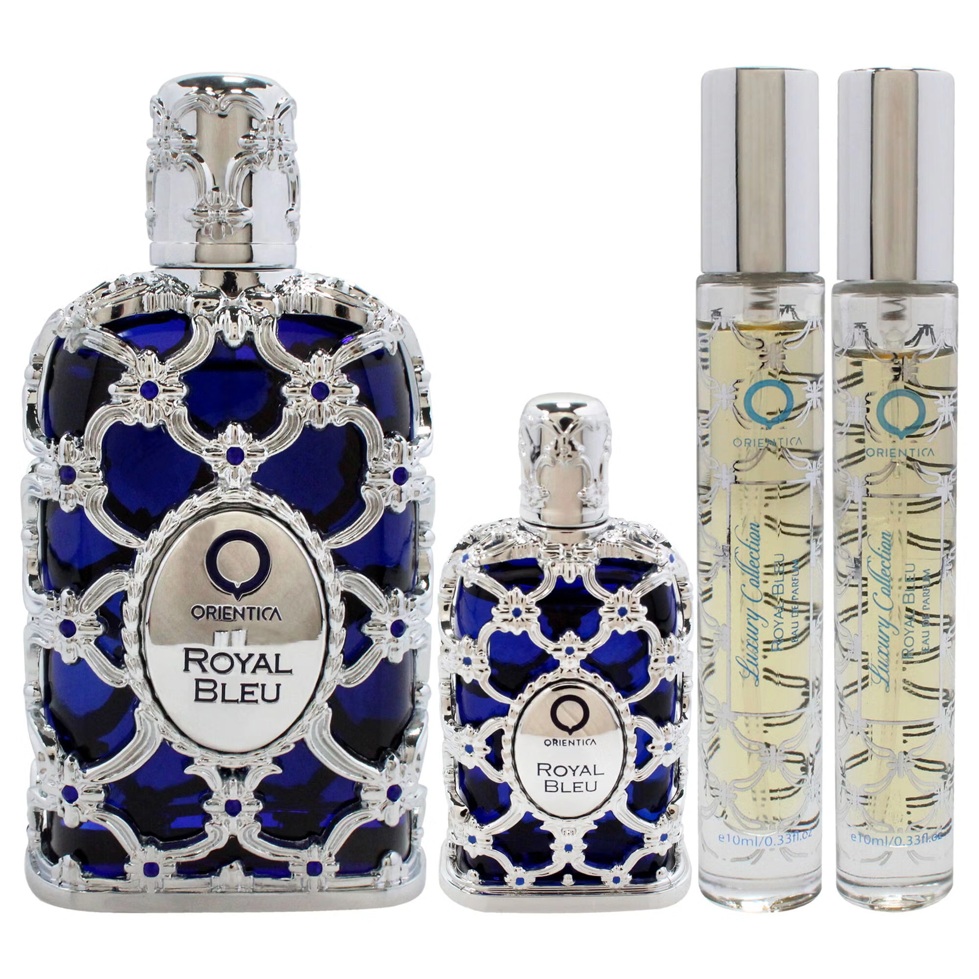 Royal Bleu by Orientica for Unisex - 4 Pc Gift Set 2.7oz EDP Spray, 2 x 10ml EDP Spray, 7.5ml EDP Splash 5 Royal Bleu by Orientica for Unisex - 4 Pc Gift Set 2.7oz EDP Spray, 2 x 10ml EDP Spray, 7.5ml EDP Splash