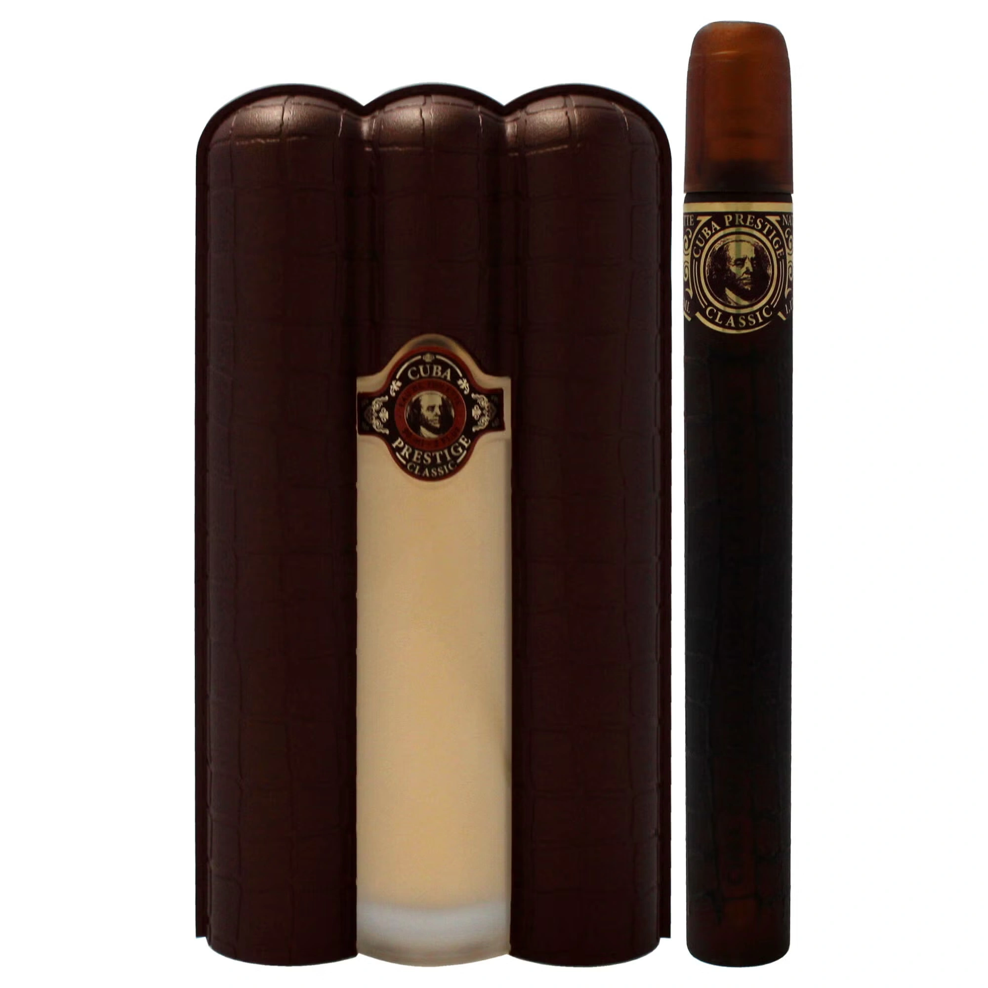 Cuba Prestige Classic by Cuba for Men - 2 Pc Gift Set 3oz EDT Spray, 1.17oz EDT Spray