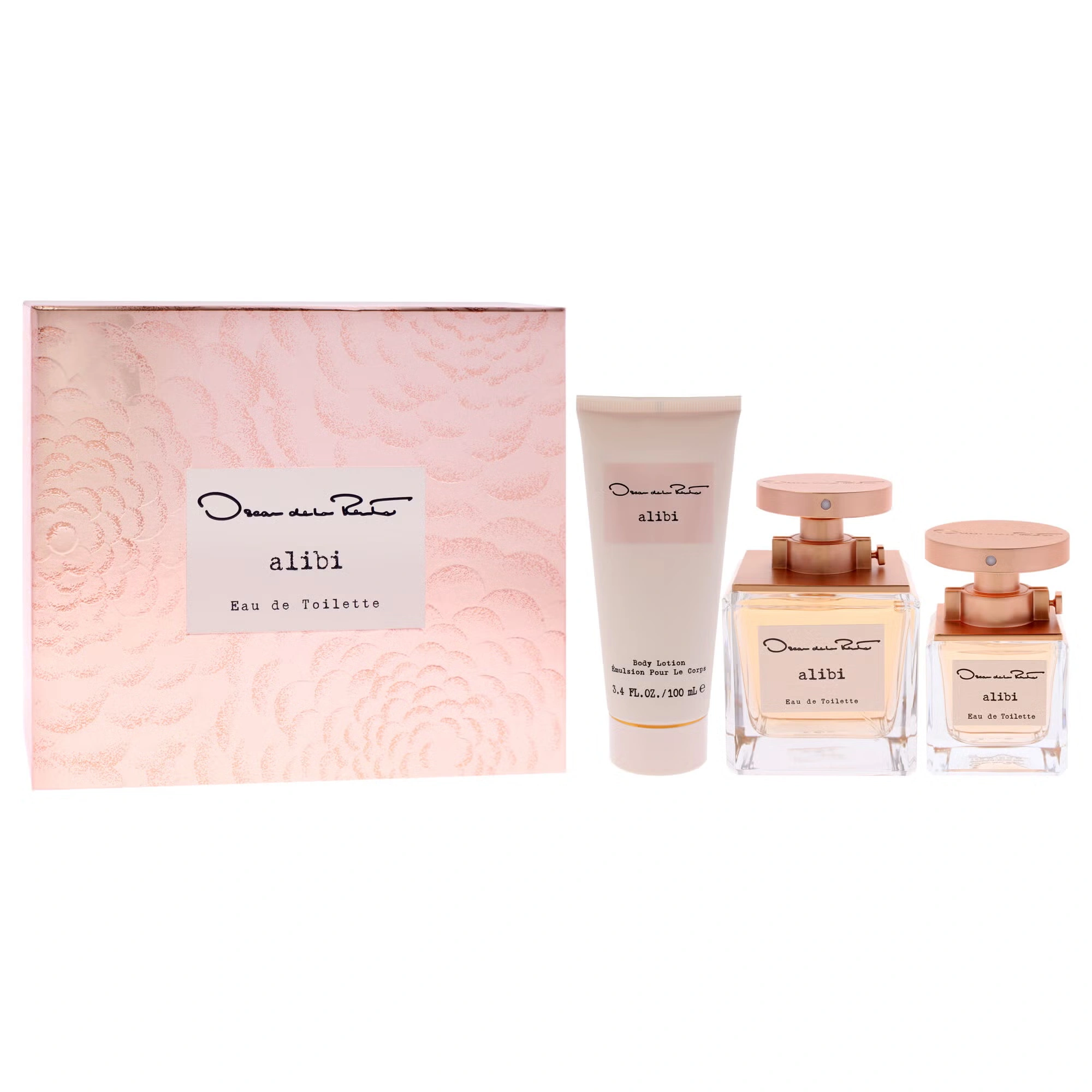 Alibi by Oscar De La Renta for Women - 3 Pc Gift Set 3.4oz EDT Spray, 1oz EDT Spray 3.4oz Body Lotion