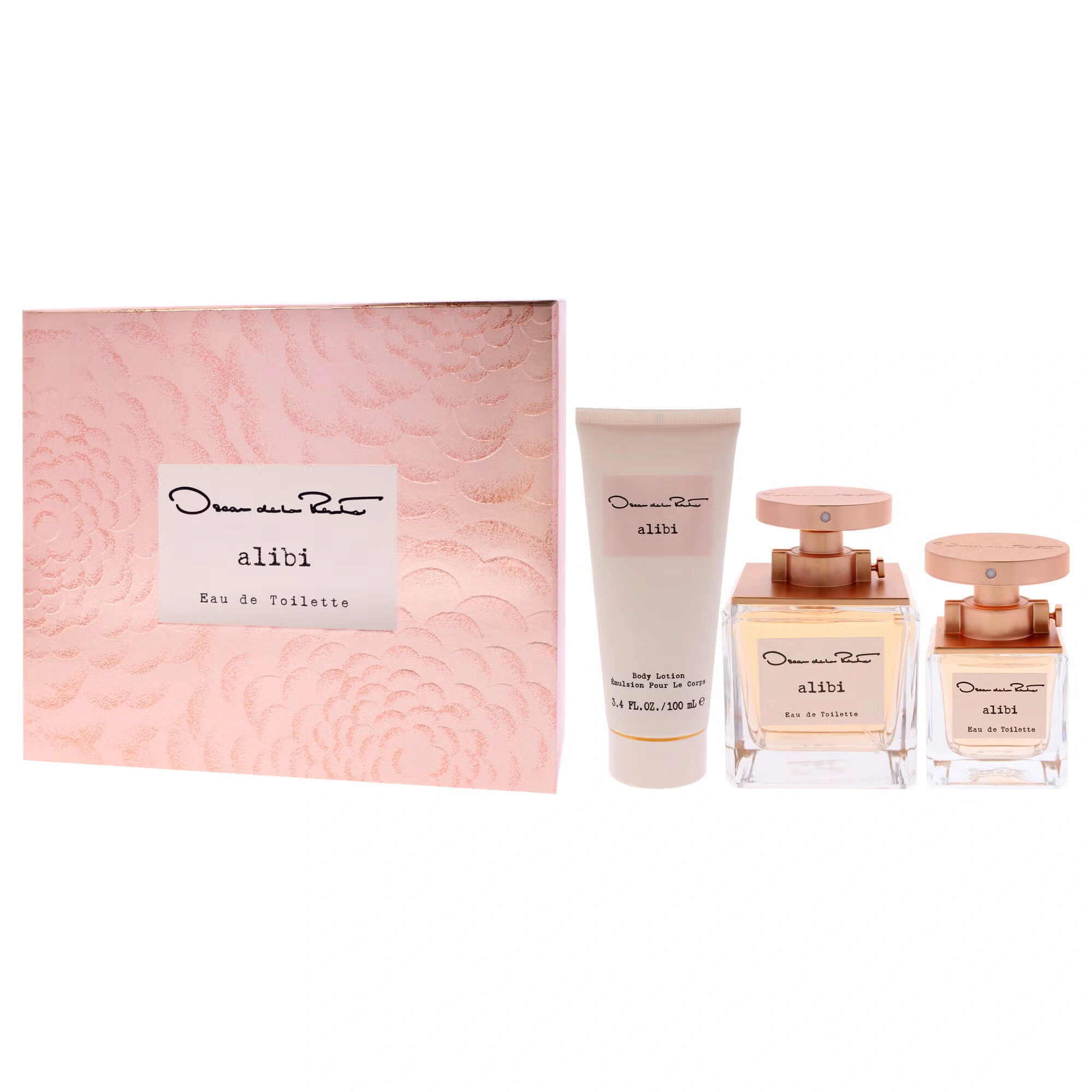 Alibi by Oscar De La Renta for Women - 3 Pc Gift Set 3.4oz EDT Spray, 1oz EDT Spray 3.4oz Body Lotion