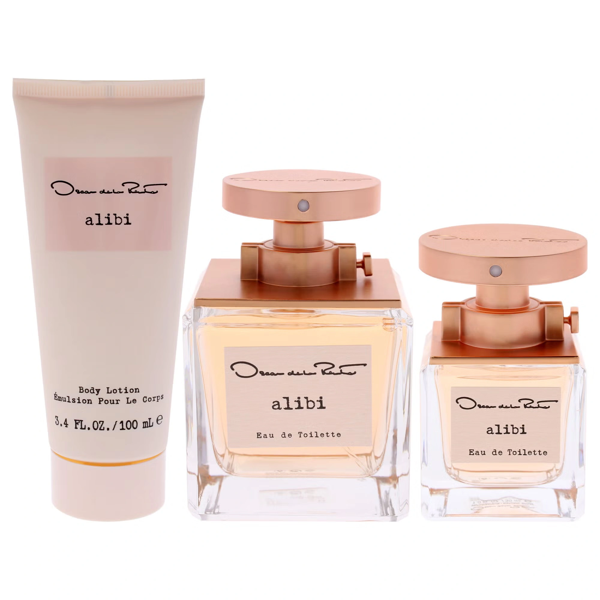 Alibi by Oscar De La Renta for Women - 3 Pc Gift Set 3.4oz EDT Spray, 1oz EDT Spray 3.4oz Body Lotion