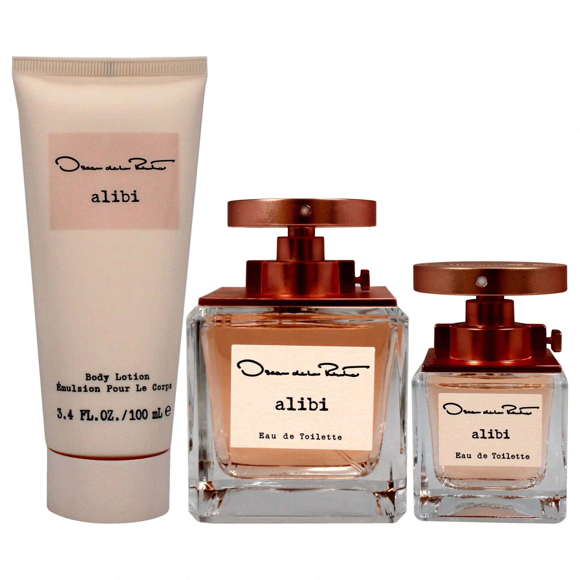 Alibi by Oscar De La Renta for Women - 3 Pc Gift Set 3.4oz EDT Spray, 1oz EDT Spray 3.4oz Body Lotion