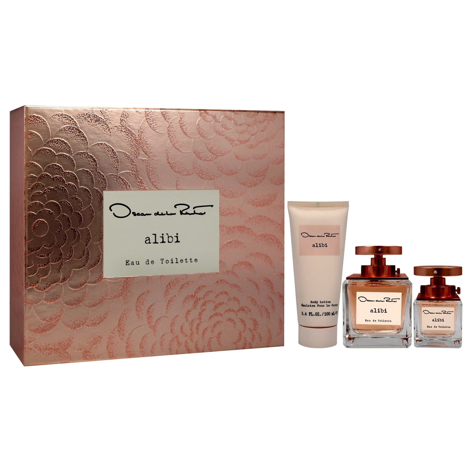 Alibi by Oscar De La Renta for Women - 3 Pc Gift Set 3.4oz EDT Spray, 1oz EDT Spray 3.4oz Body Lotion