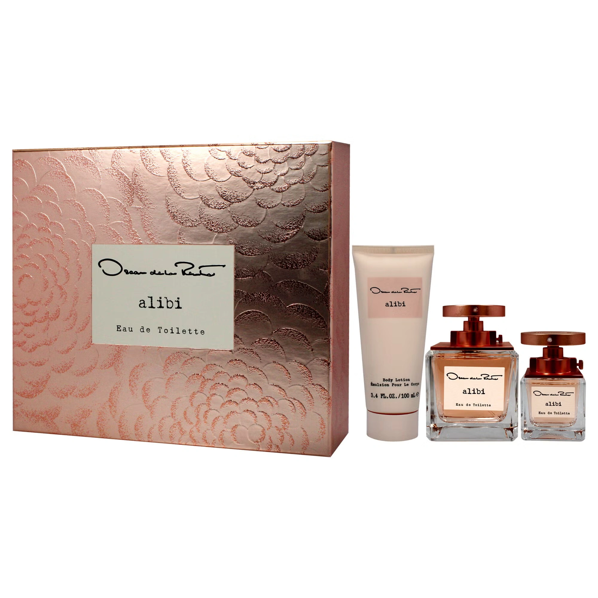 Alibi by Oscar De La Renta for Women - 3 Pc Gift Set 3.4oz EDT Spray, 1oz EDT Spray 3.4oz Body Lotion