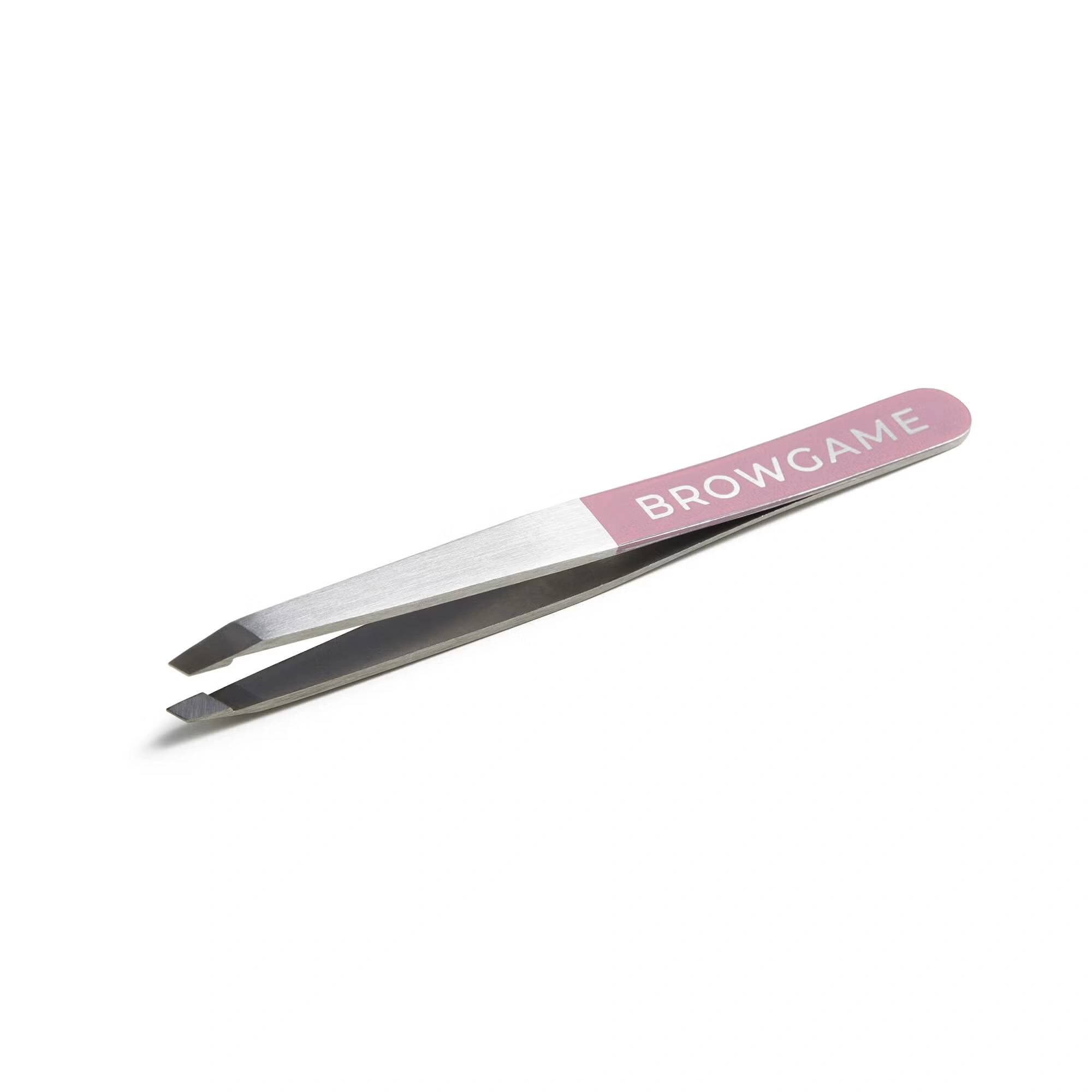 Original Slanted Tweezer - Pink by Browgame for Unisex - 1 Pc Tweezer