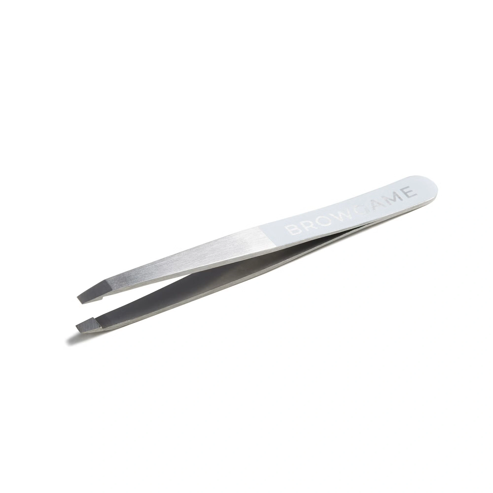 Original Slanted Tweezer - White by Browgame for Unisex - 1 Pc Tweezer