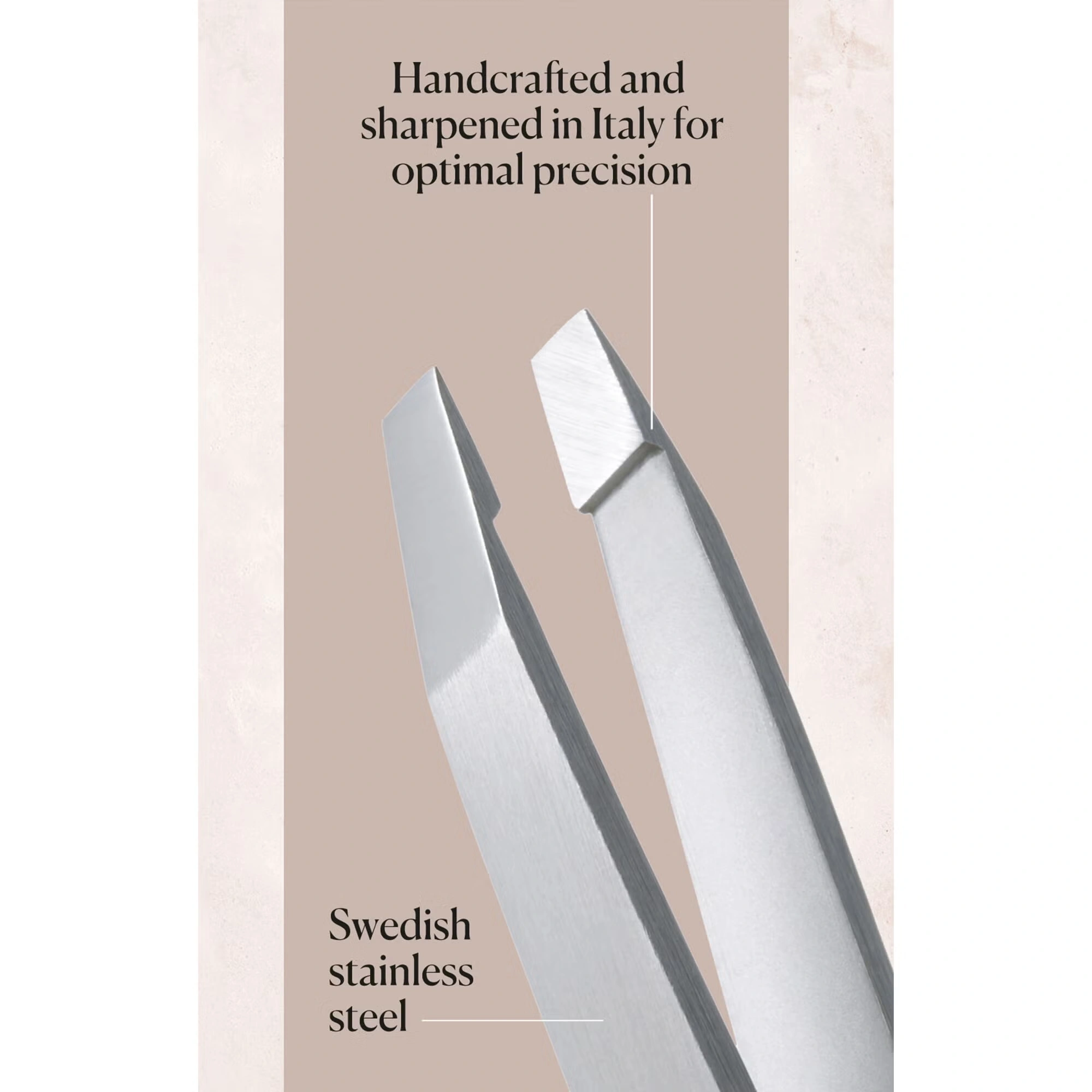 Original Slanted Tweezer - White by Browgame for Unisex - 1 Pc Tweezer