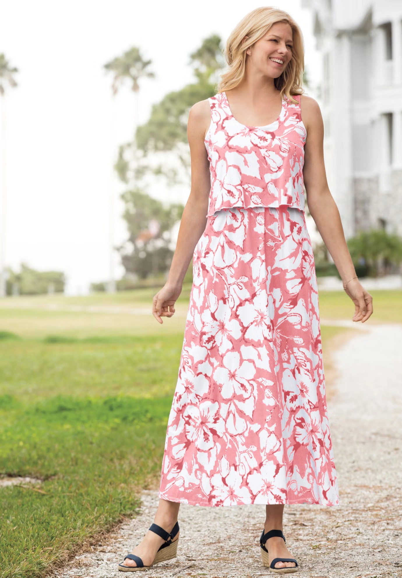 Layered Popover Maxi Dress