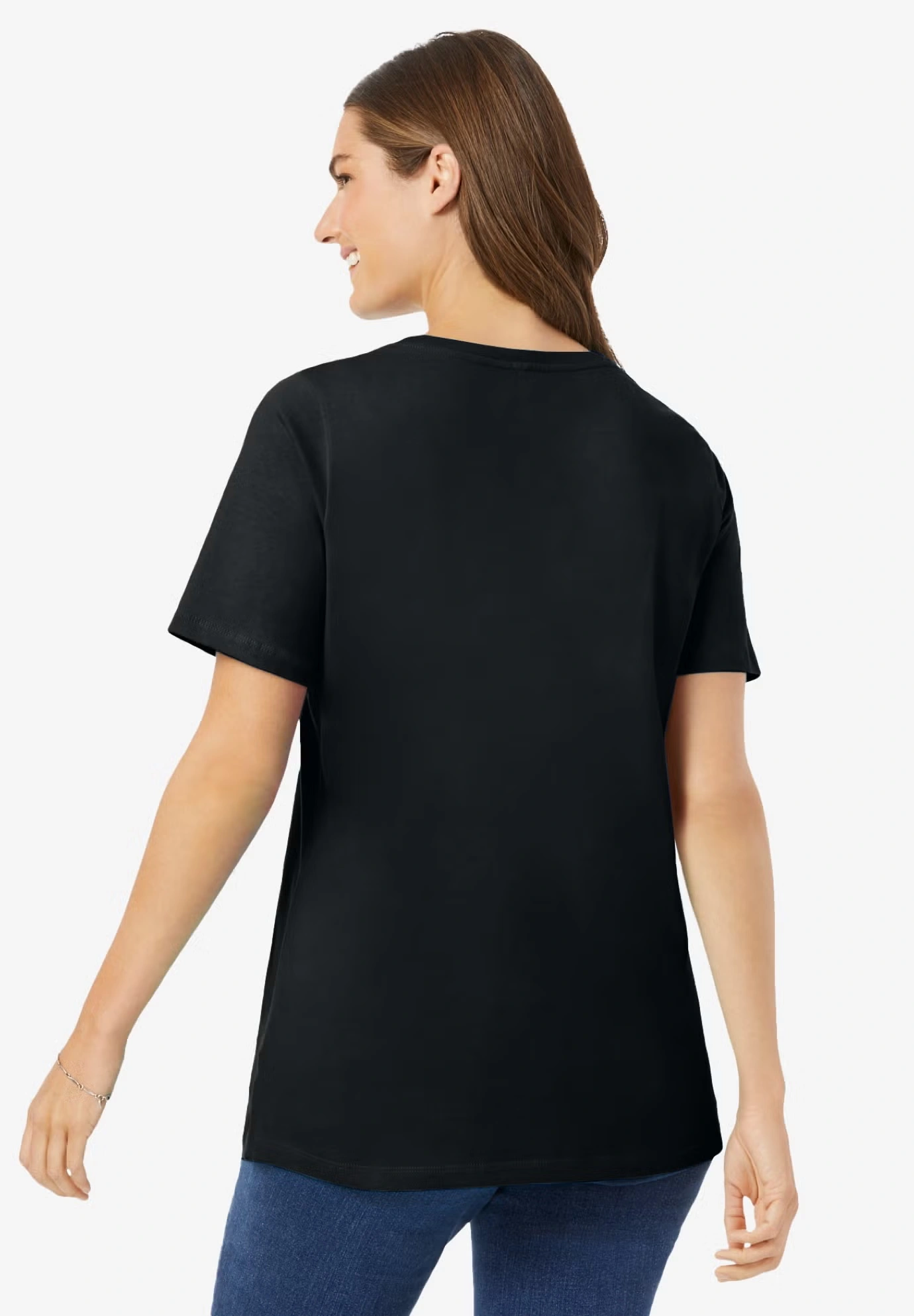 Perfect Short-Sleeve Scoopneck Tee