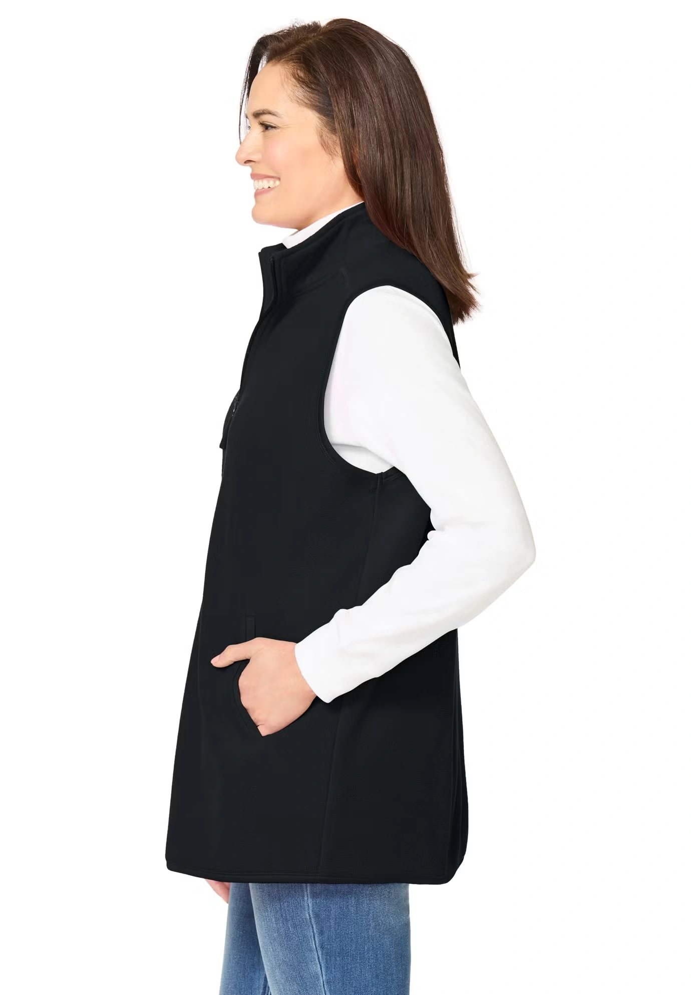 Zip-Front Microfleece Vest 3 Zip-Front Microfleece Vest