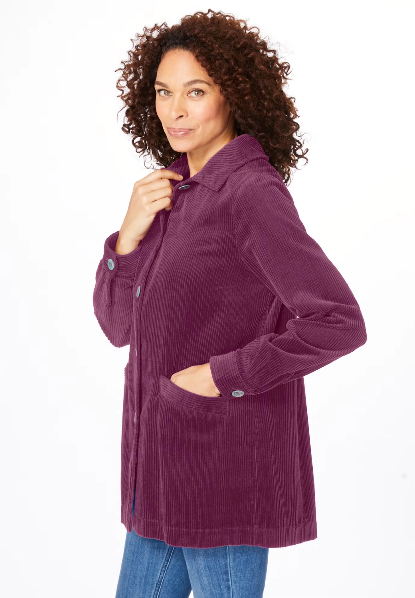 Pleat-Back Corduroy Jacket 3 Pleat-Back Corduroy Jacket