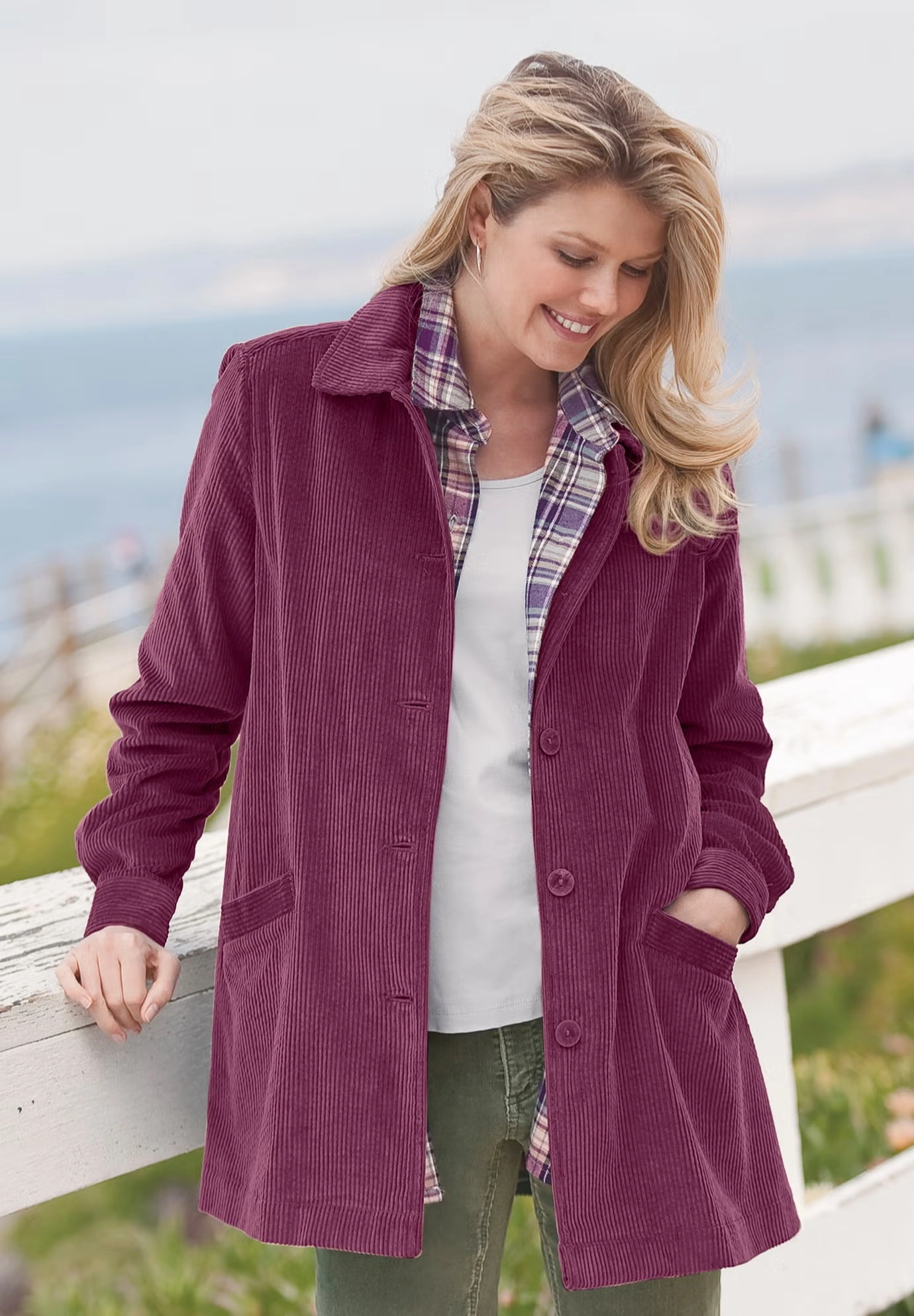 Pleat-Back Corduroy Jacket 5 Pleat-Back Corduroy Jacket