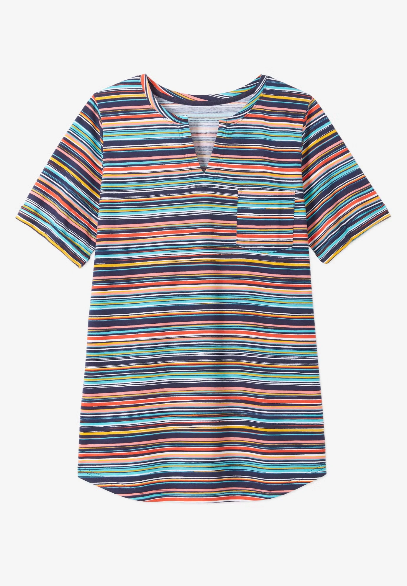 Notch-Neck Pocket Tee 5 Notch-Neck Pocket Tee