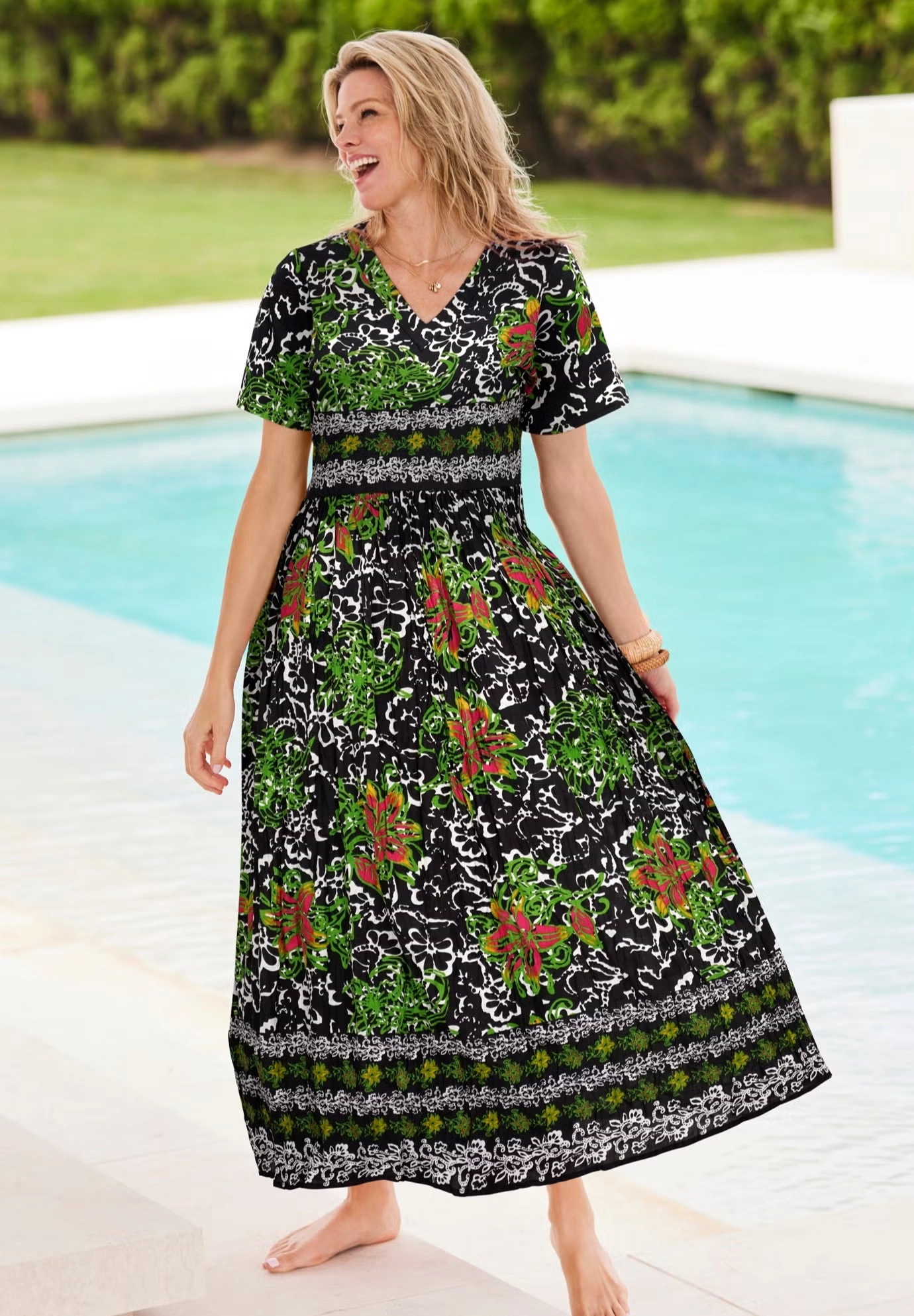 Long Crinkle Cotton Lounger