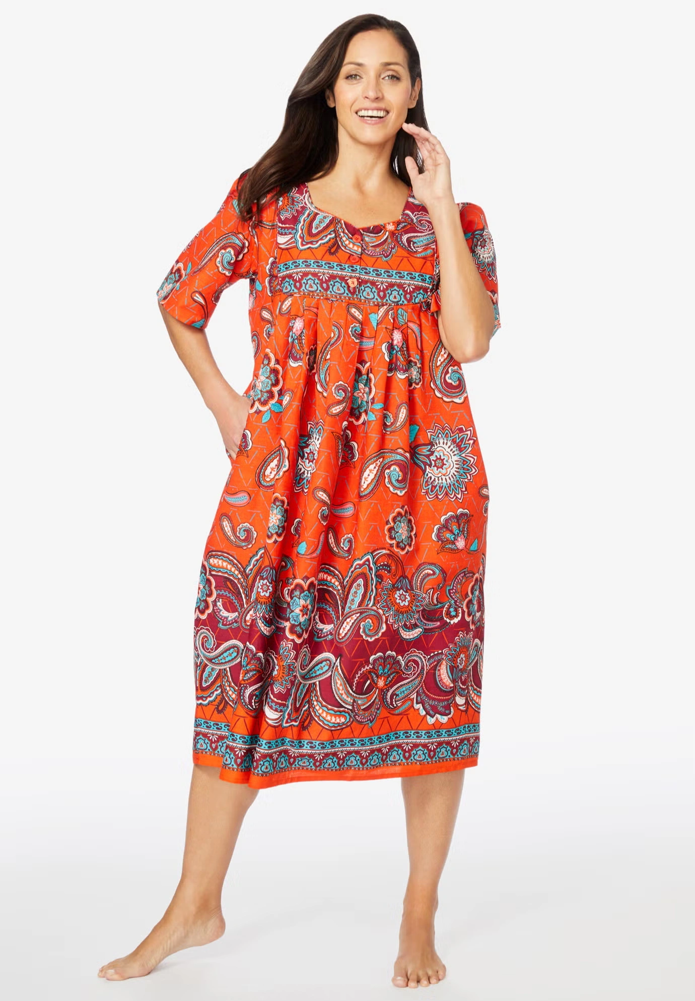 Mixed Print Short Lounger