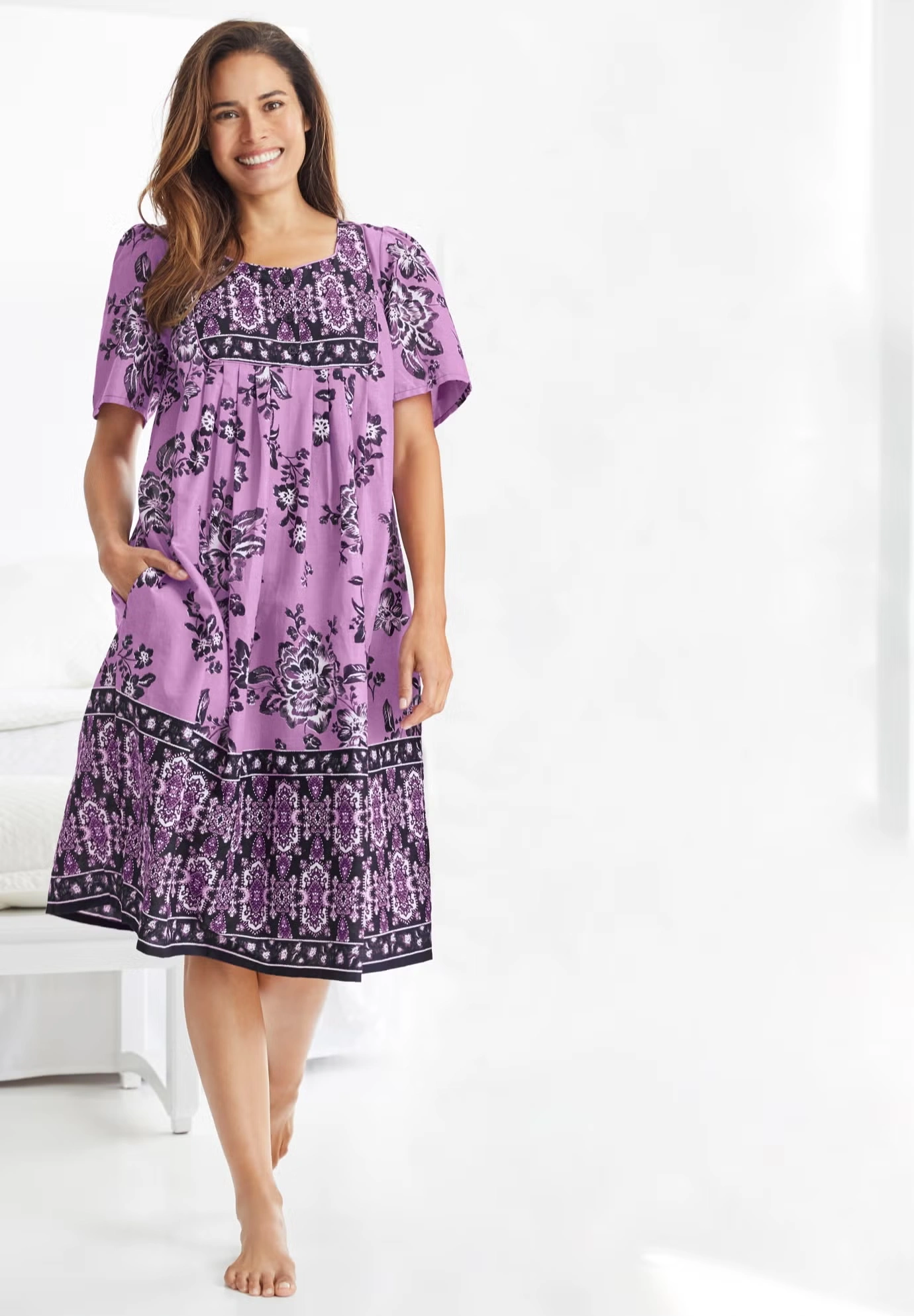 Mixed Print Short Lounger 4 Mixed Print Short Lounger