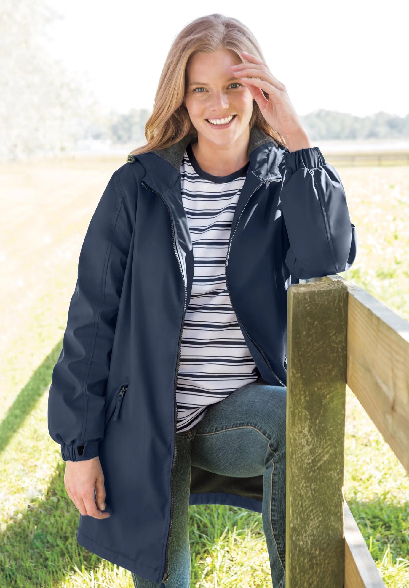 Hooded Slicker Raincoat 5 Hooded Slicker Raincoat