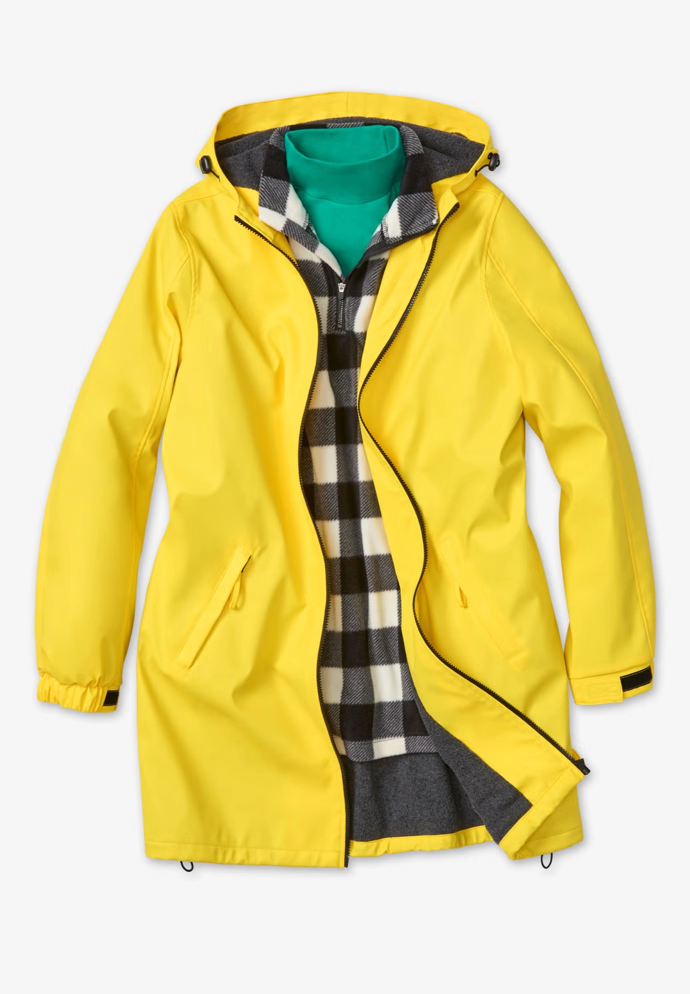 Hooded Slicker Raincoat 6 Hooded Slicker Raincoat