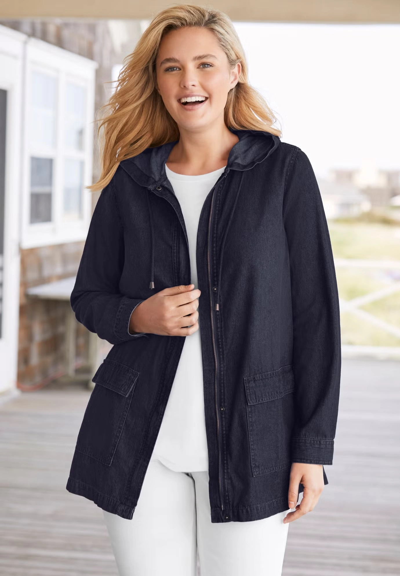 Lightweight Utility Hoodie Jacket