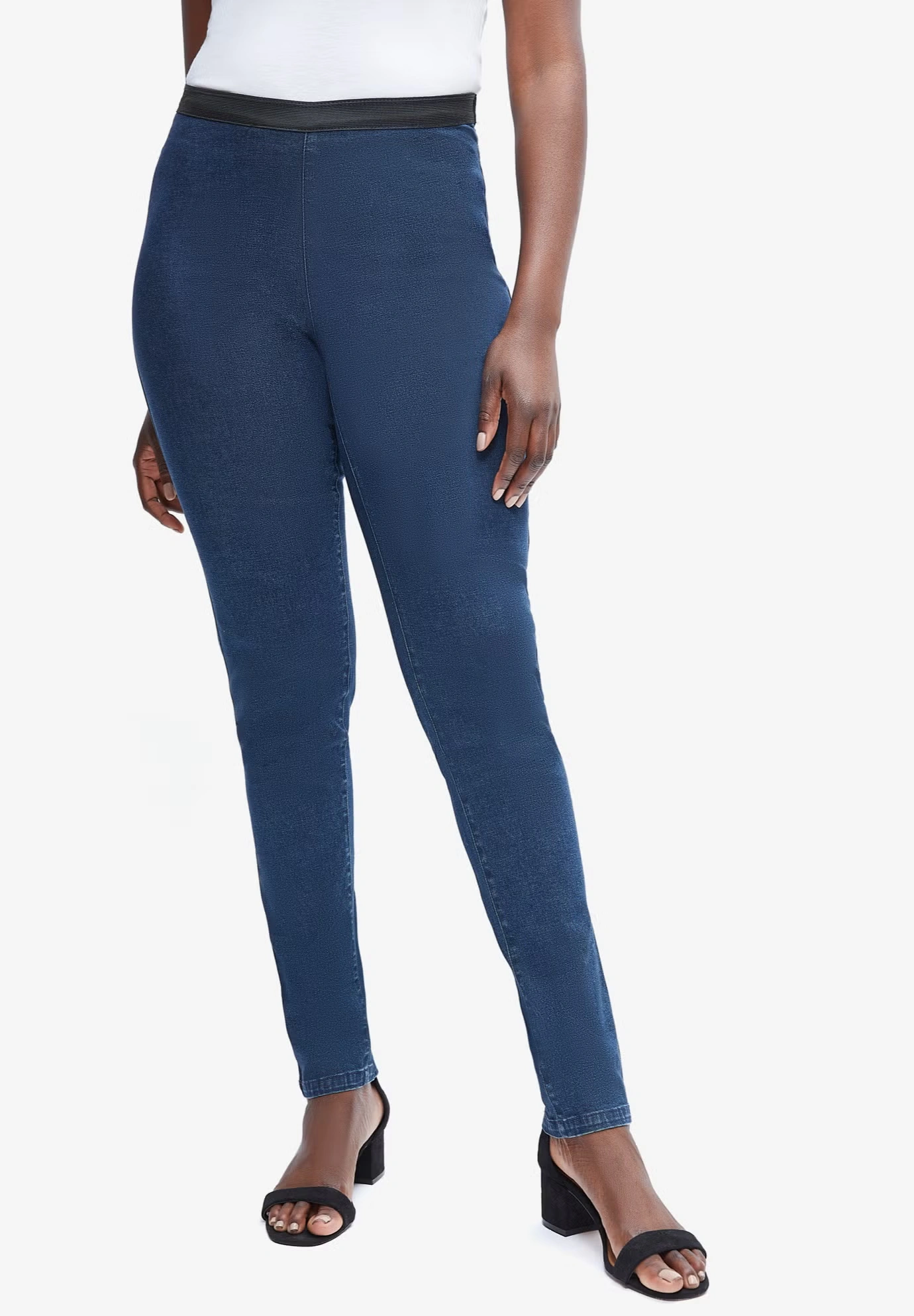 Stretch Denim Straight-Leg Jegging