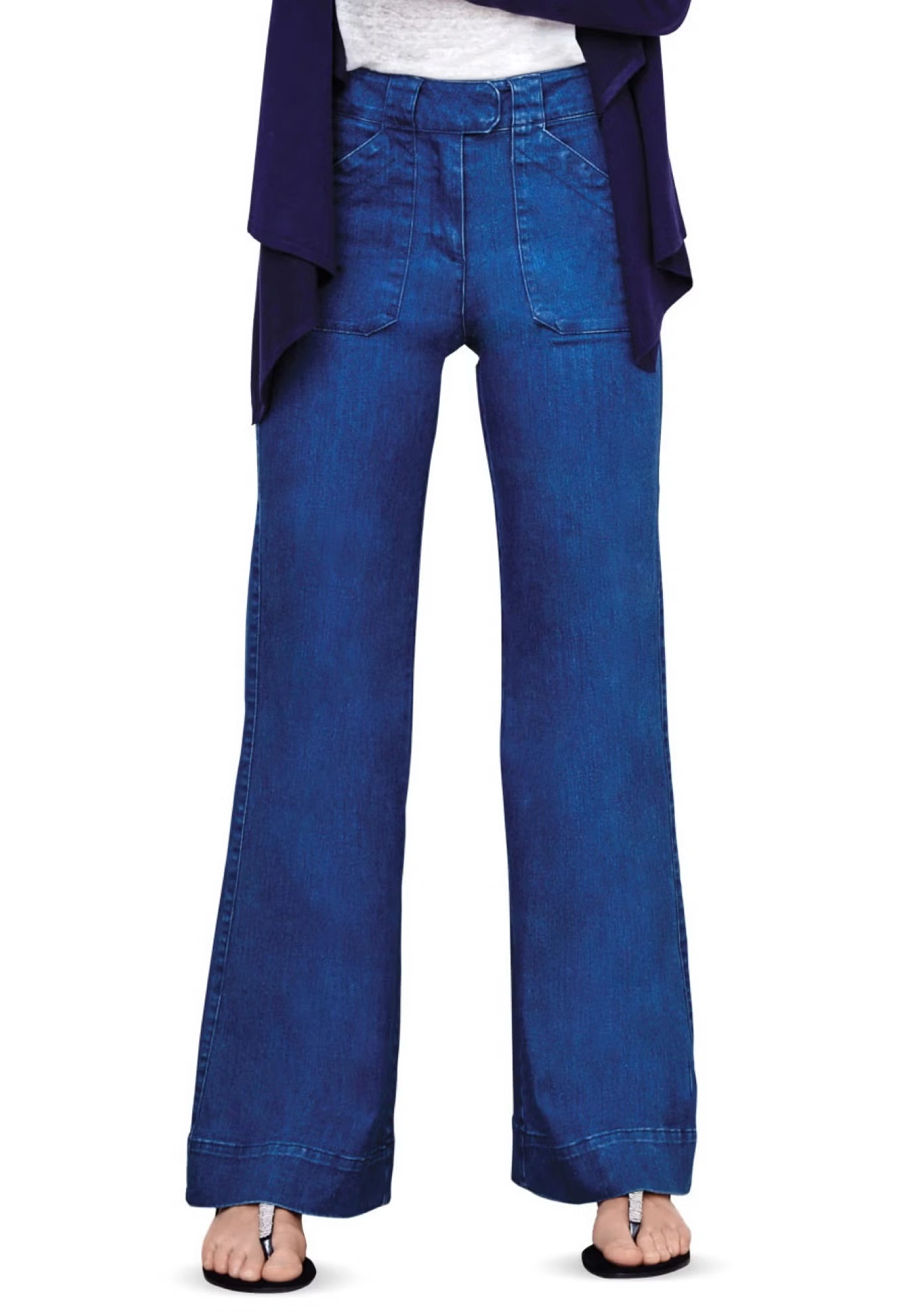 High-Waist Wide Leg Jeans