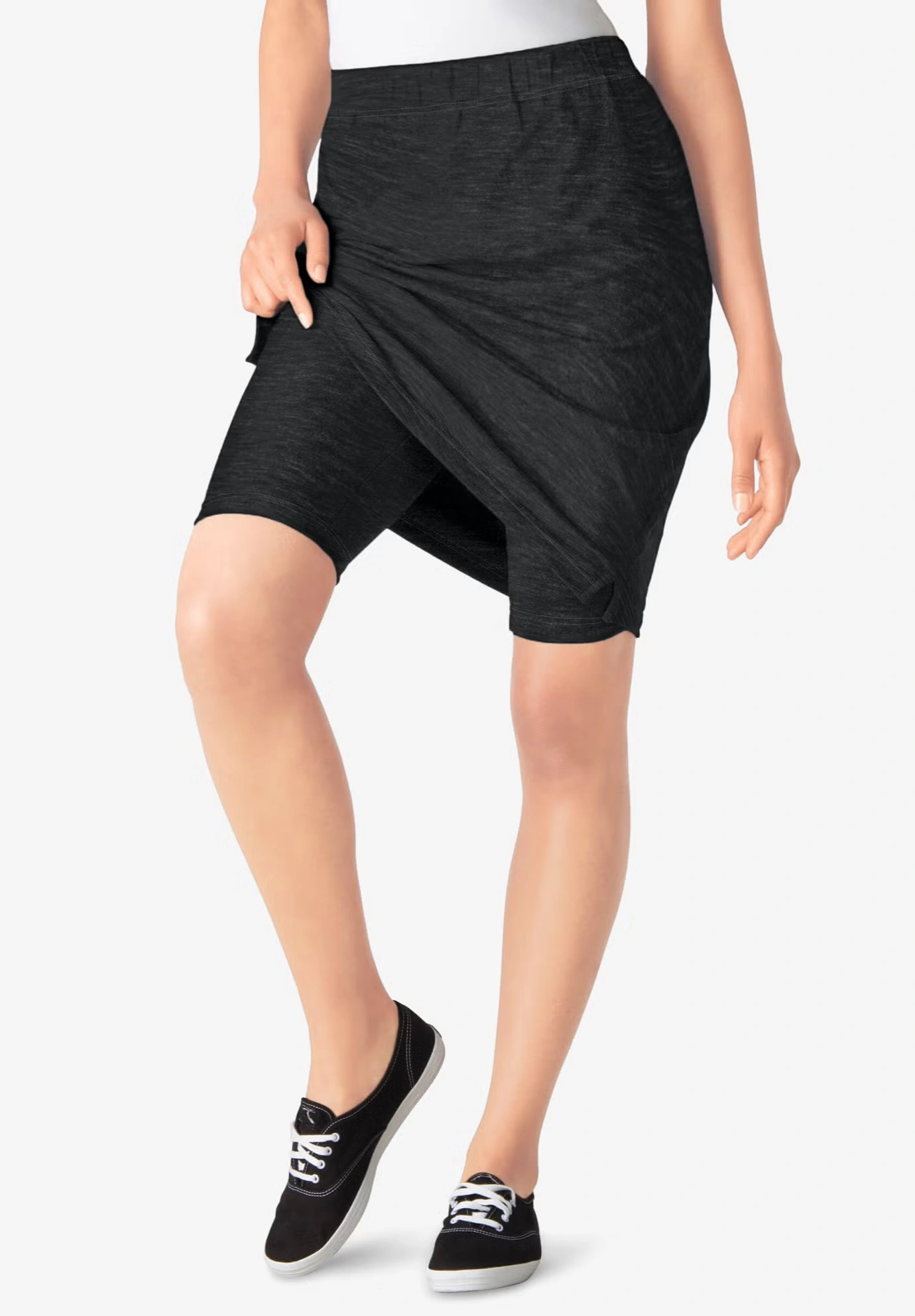 Stretch Cotton Skort
