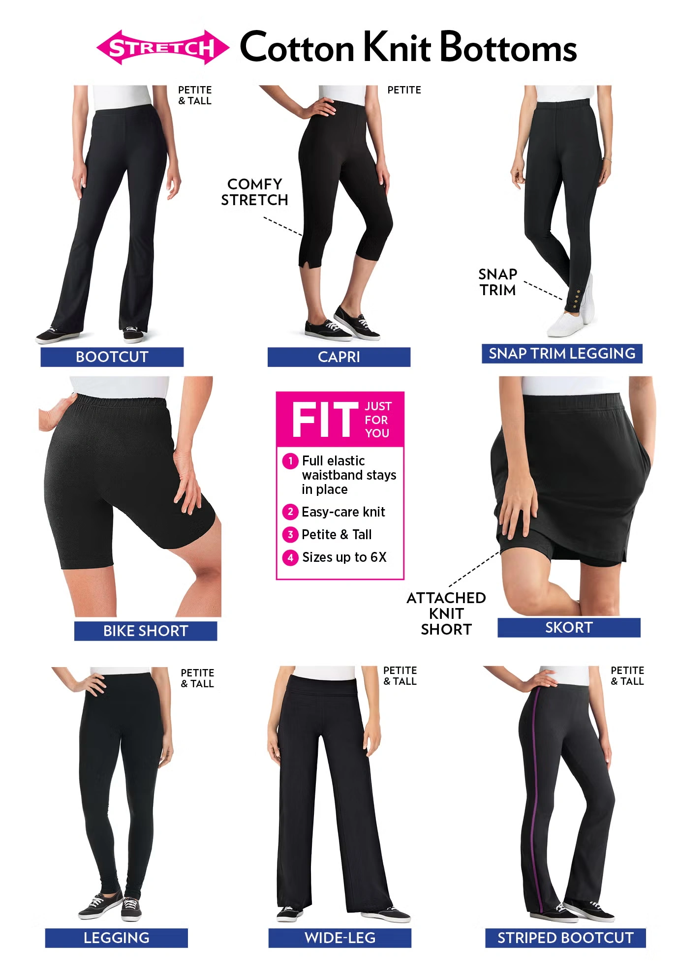 Stretch Cotton Skort